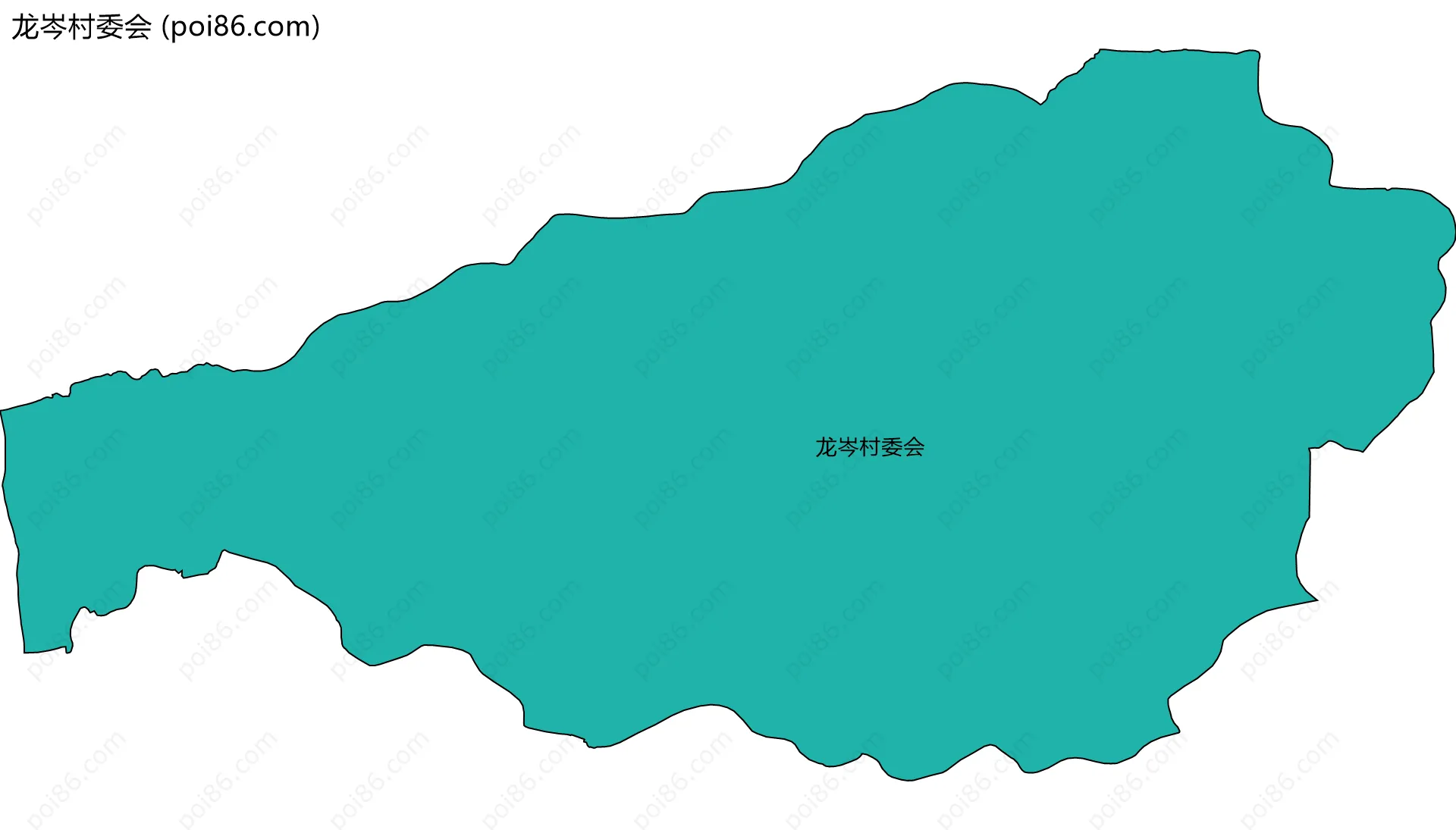 龙岑村委会边界地图