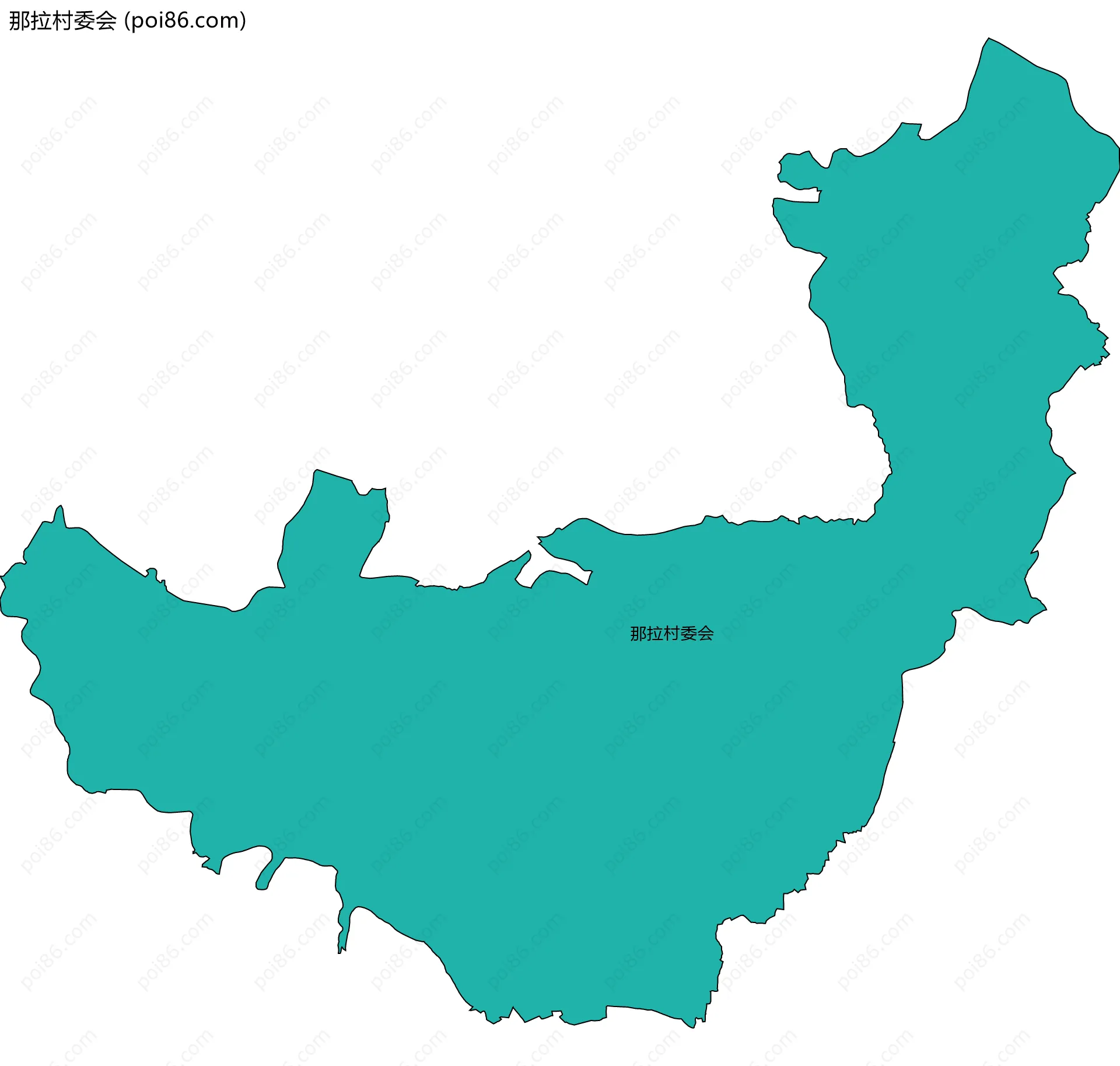 那拉村委会边界地图