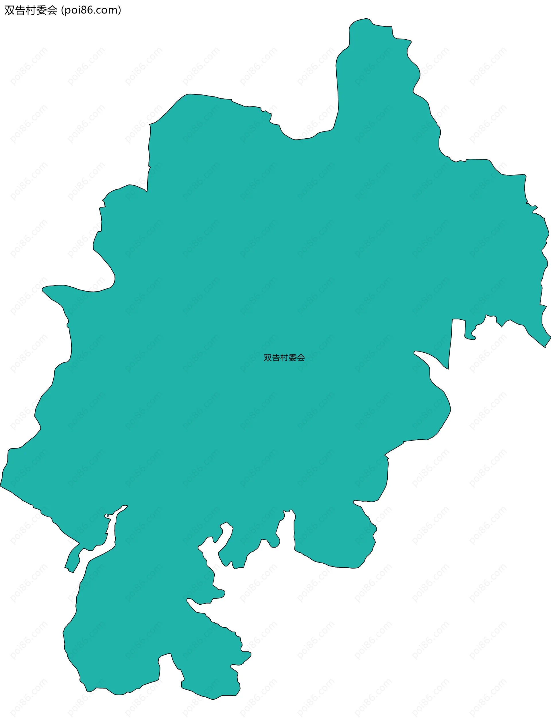 双告村委会边界地图