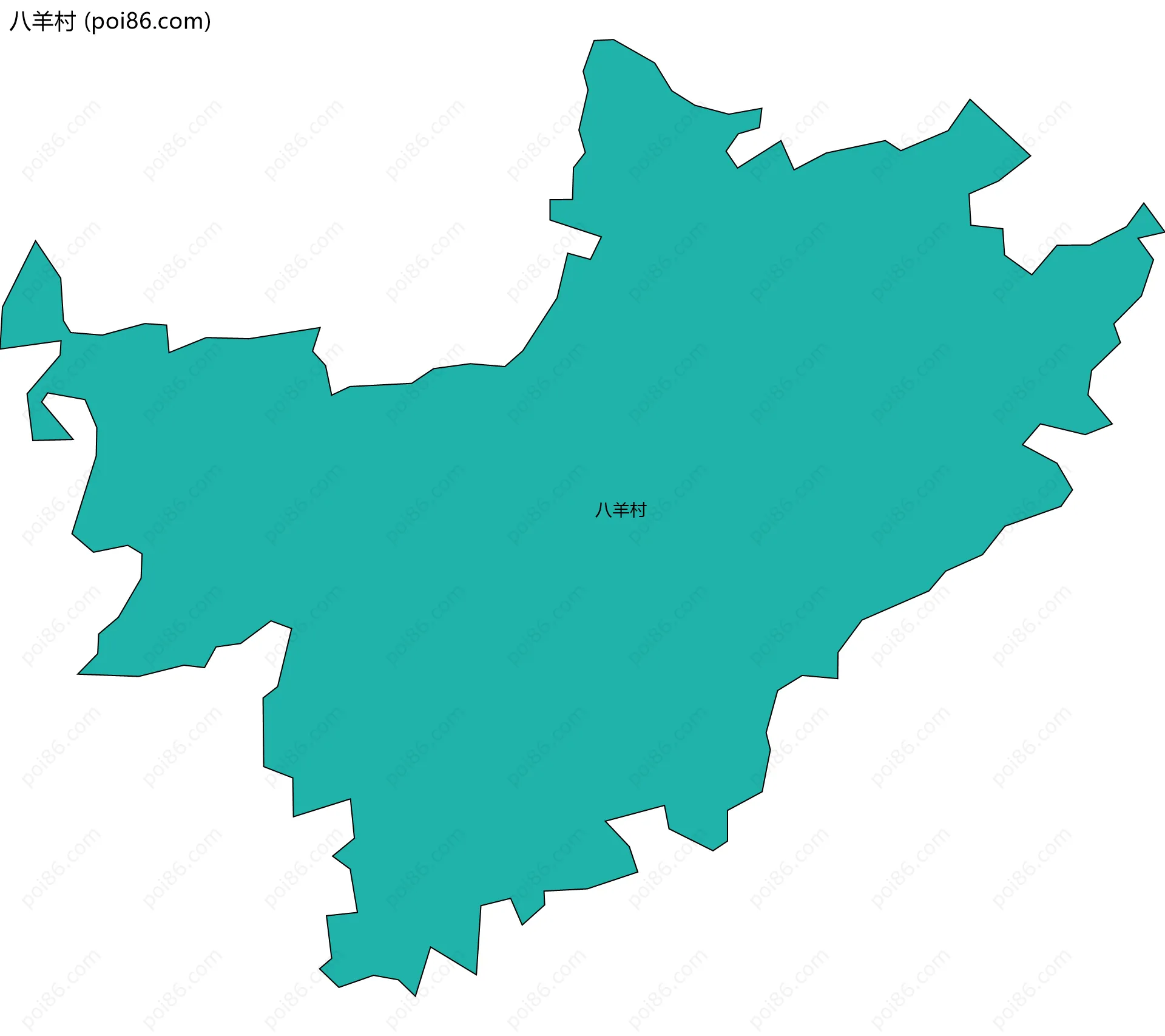 八羊村边界地图