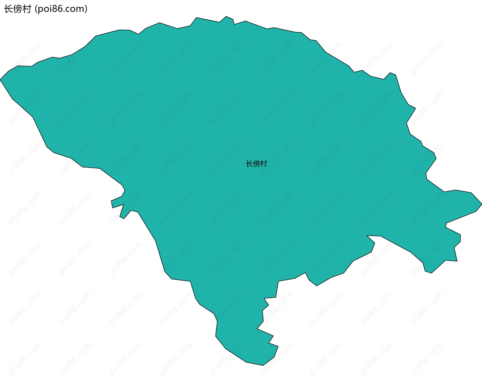 长傍村边界地图