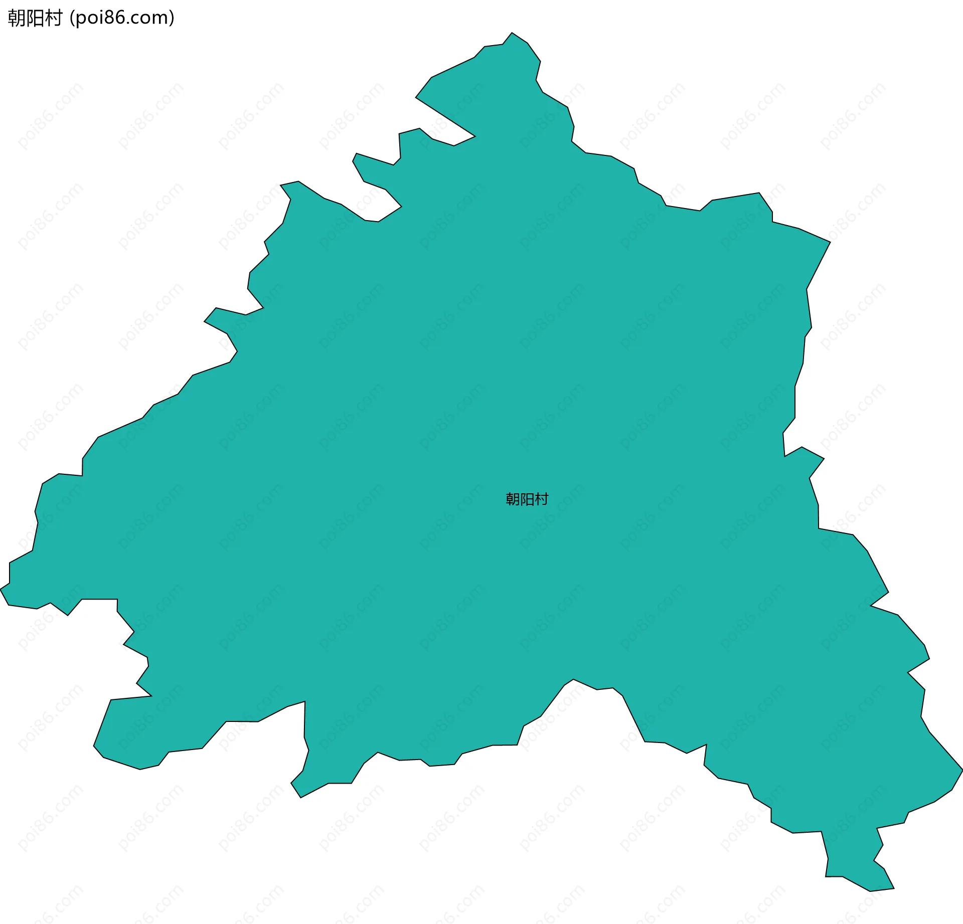 朝阳村边界地图