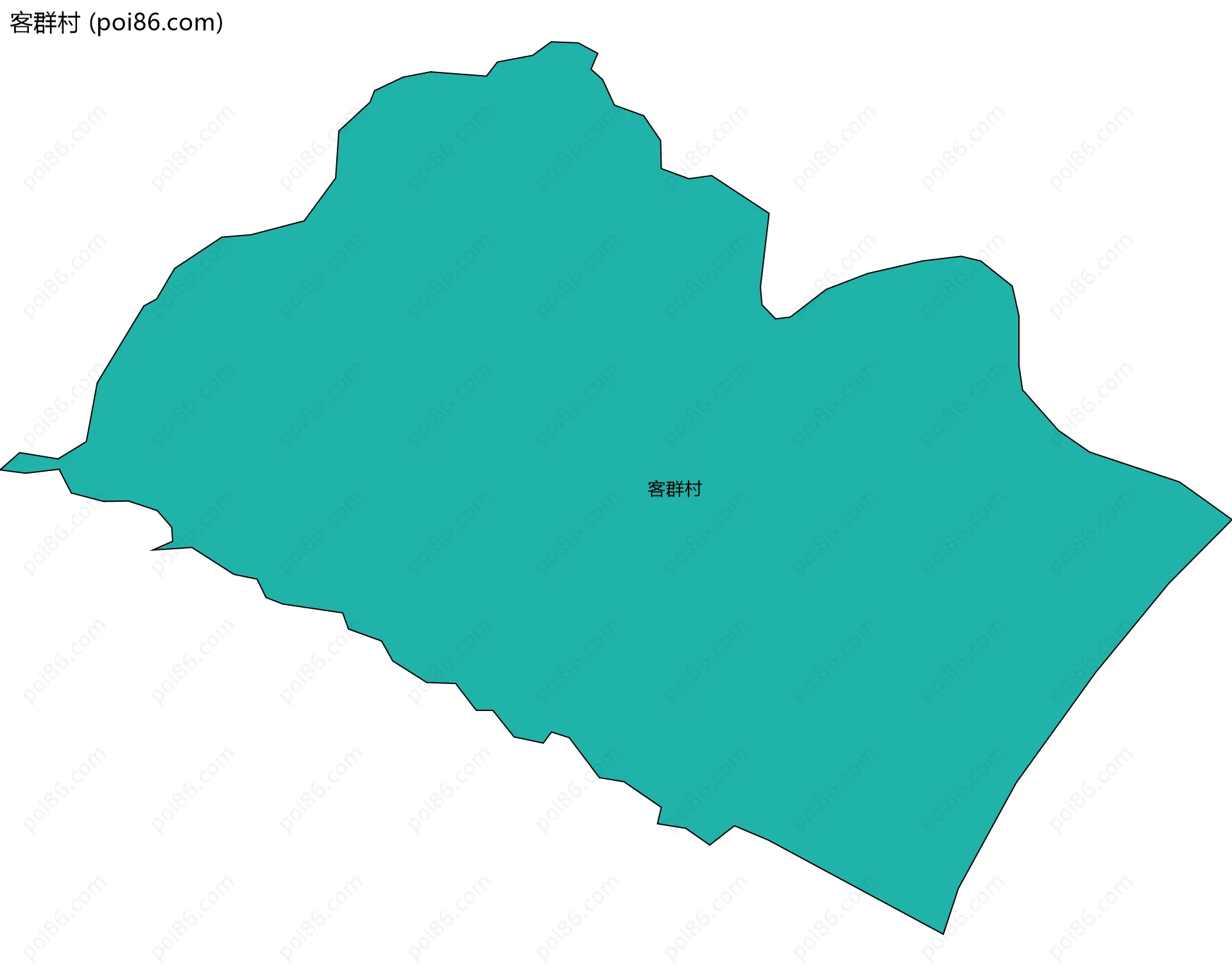 客群村边界地图