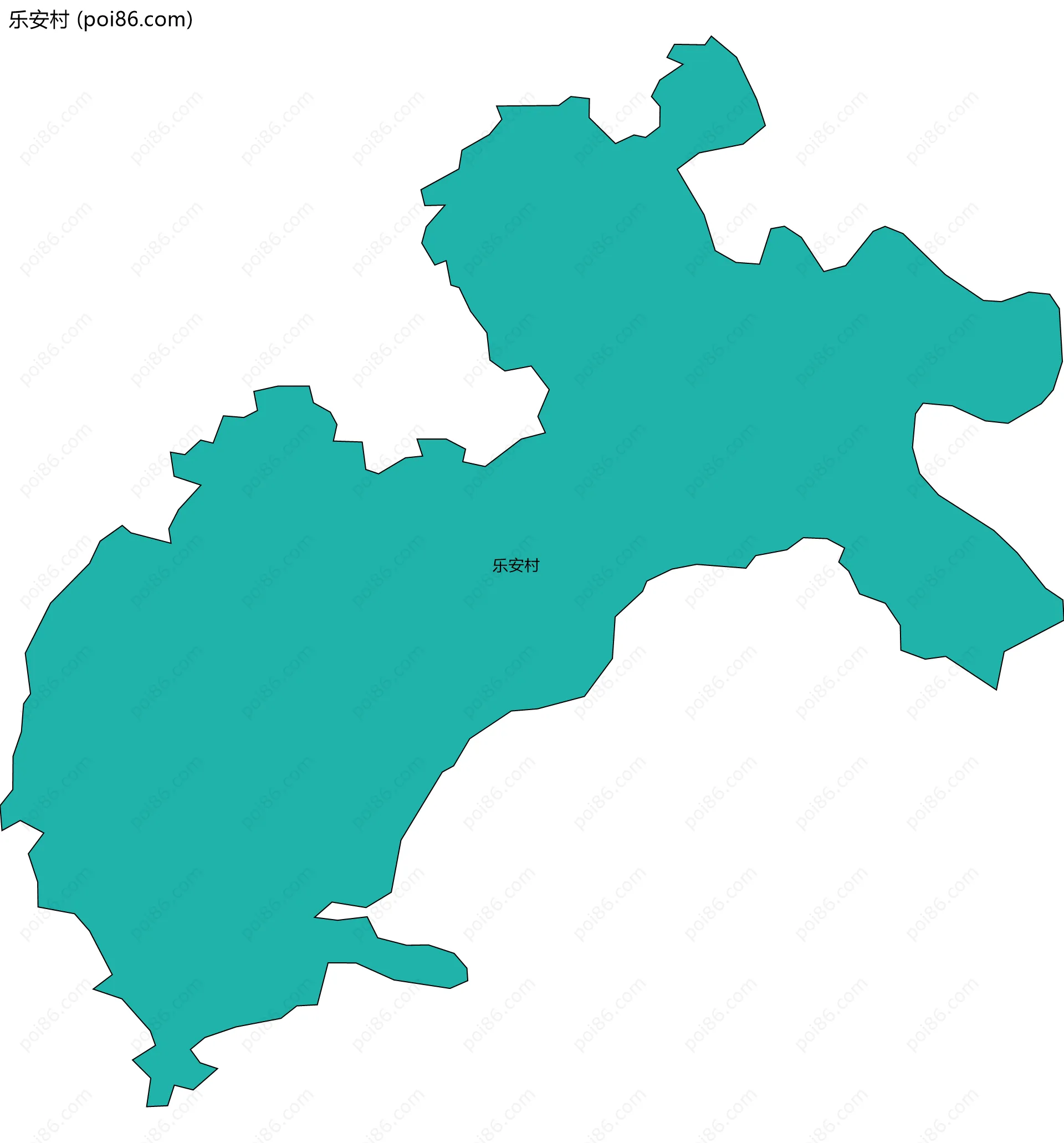 乐安村边界地图