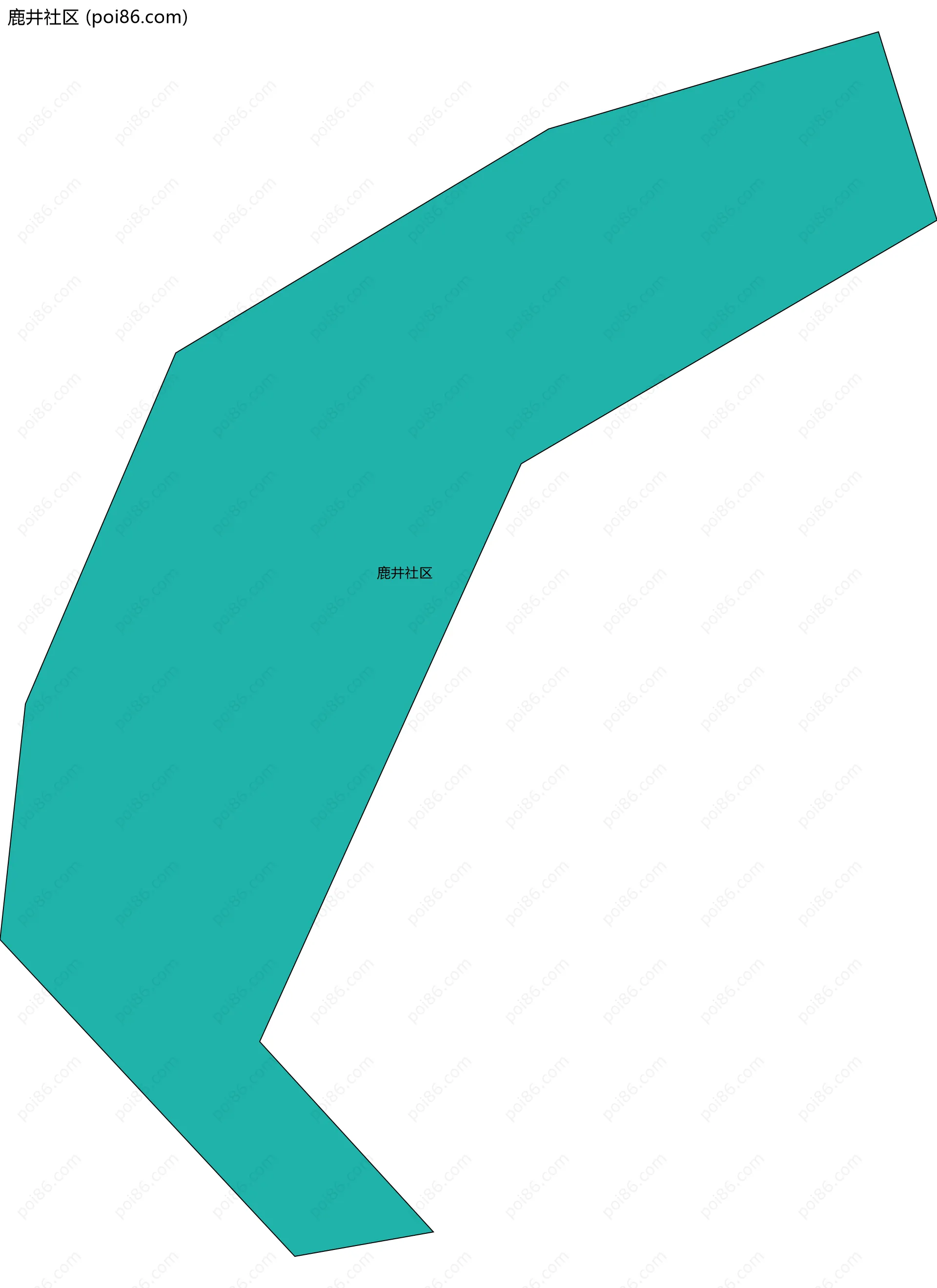 鹿井社区边界地图