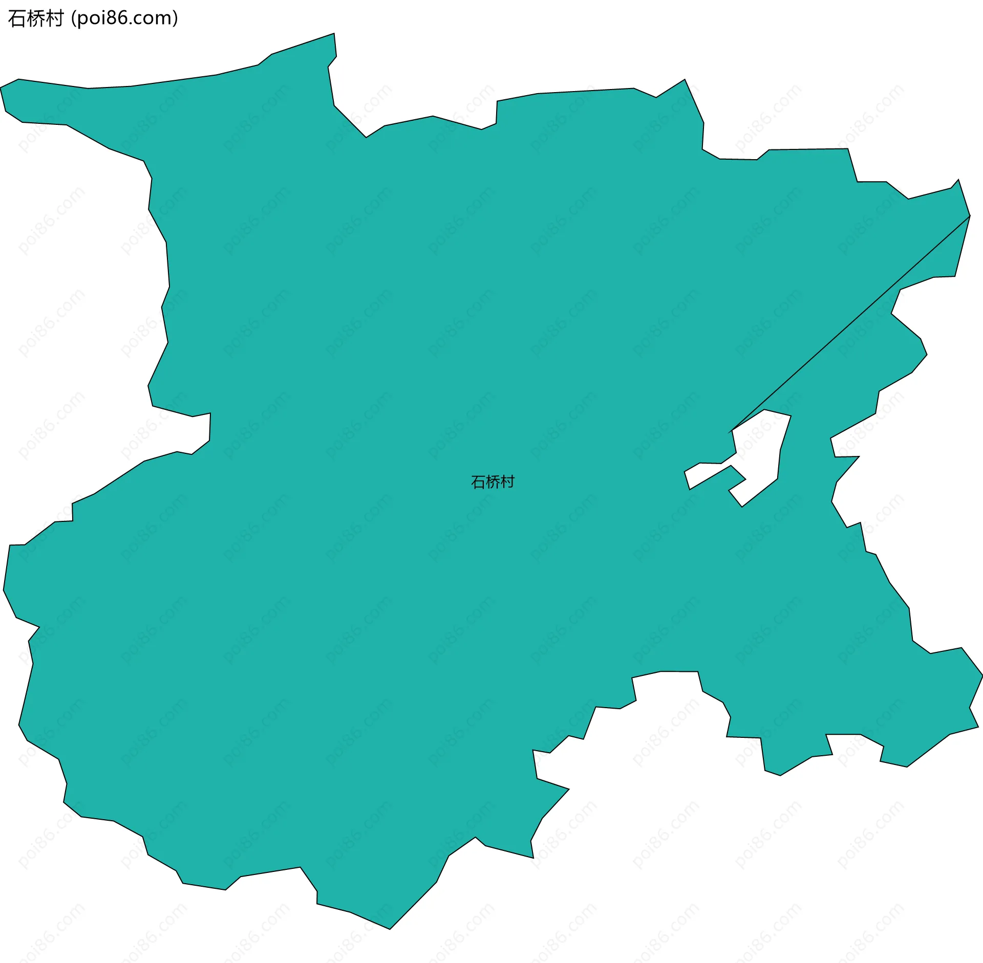 石桥村边界地图
