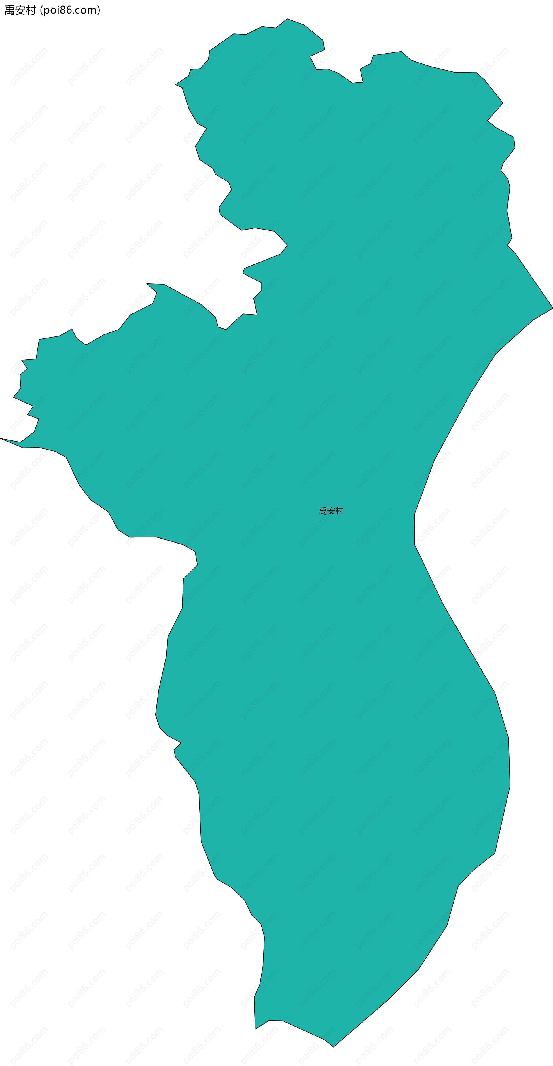 禹安村边界地图