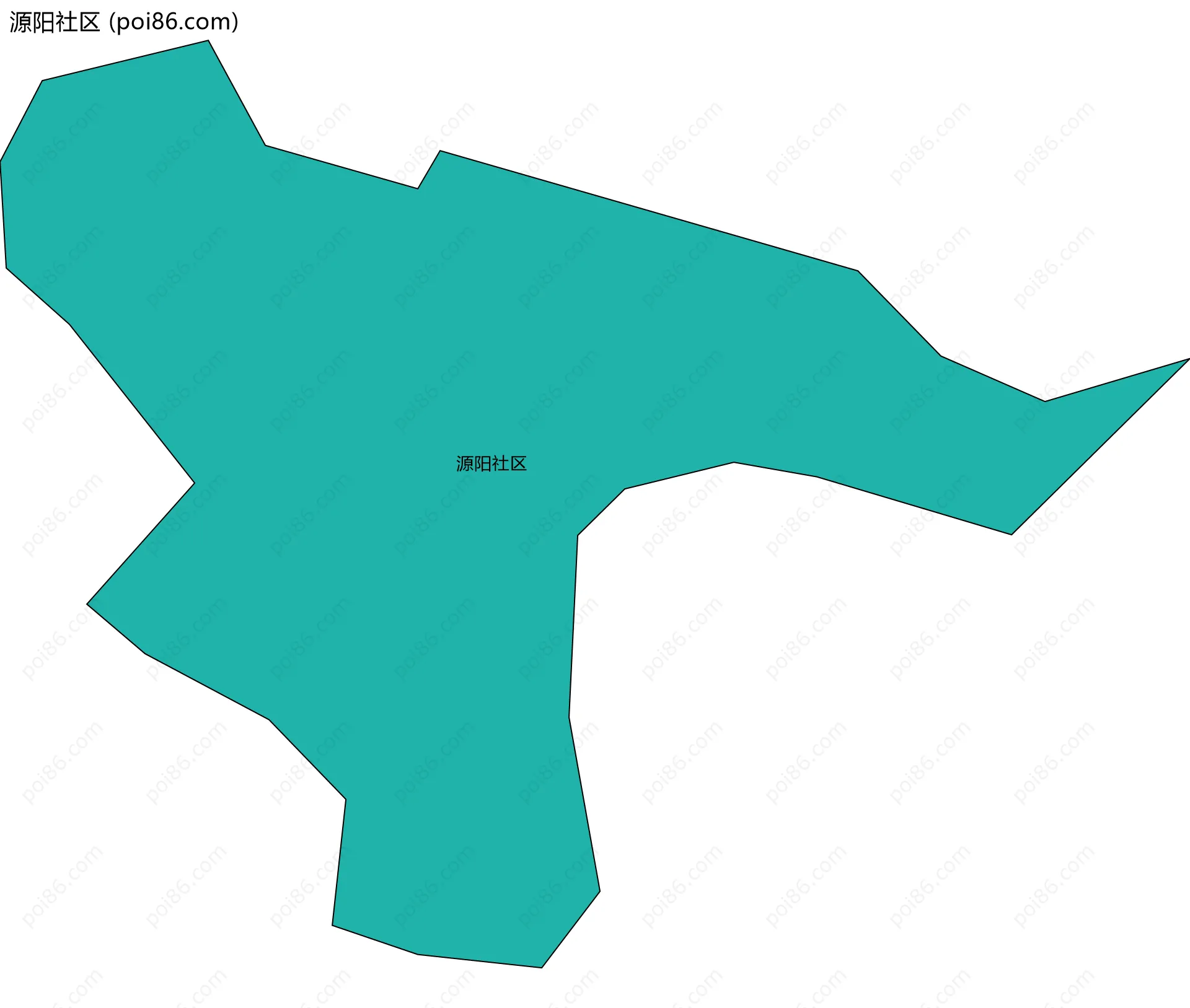 源阳社区边界地图