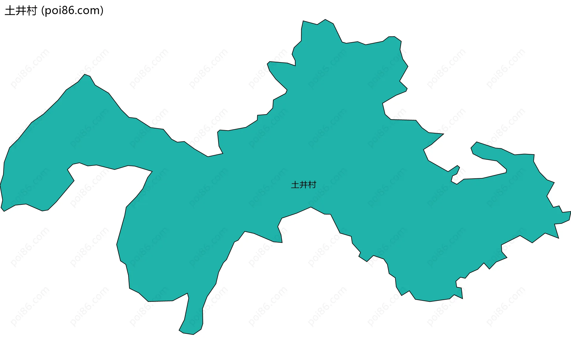 土井村边界地图