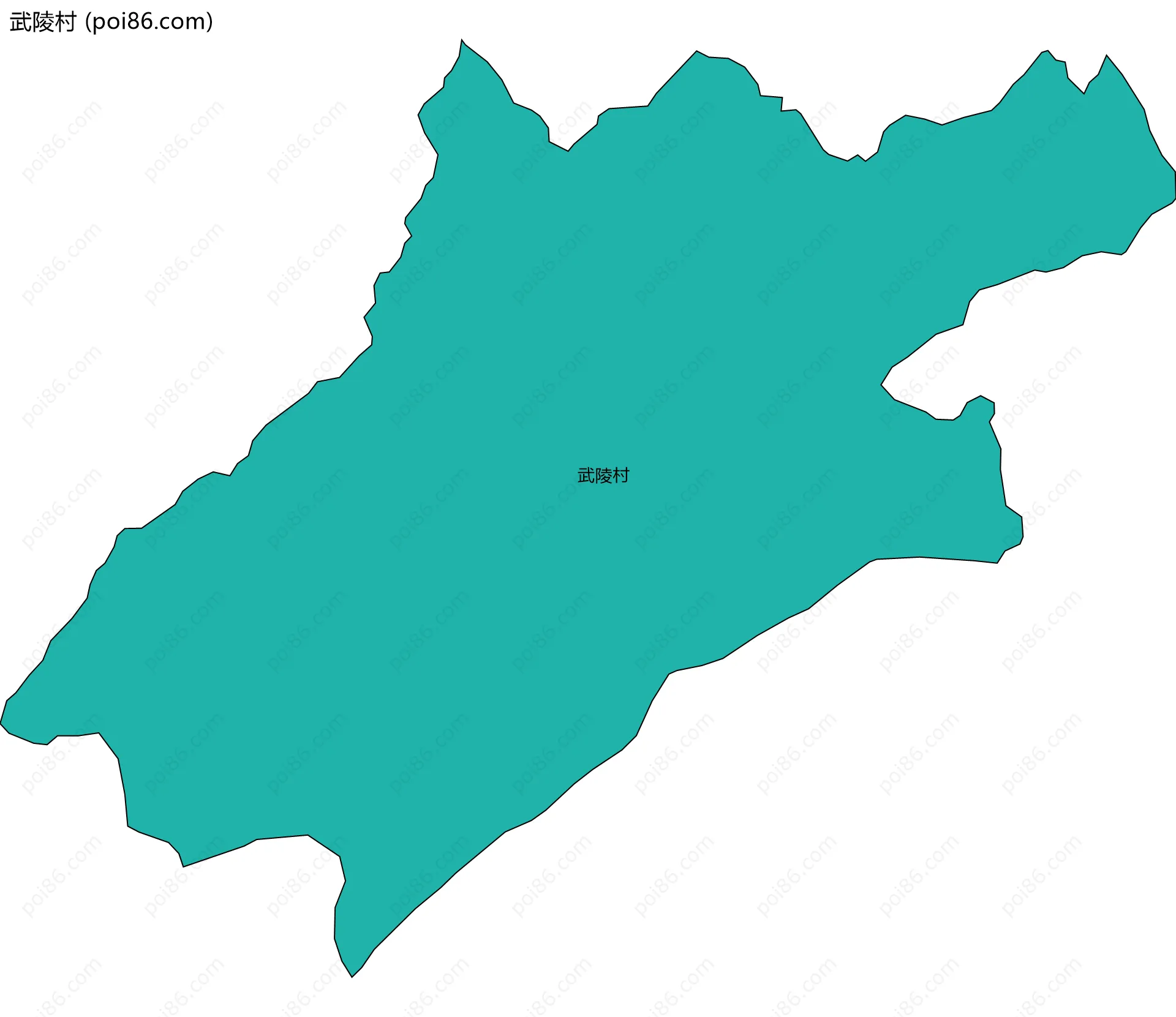 武陵村边界地图