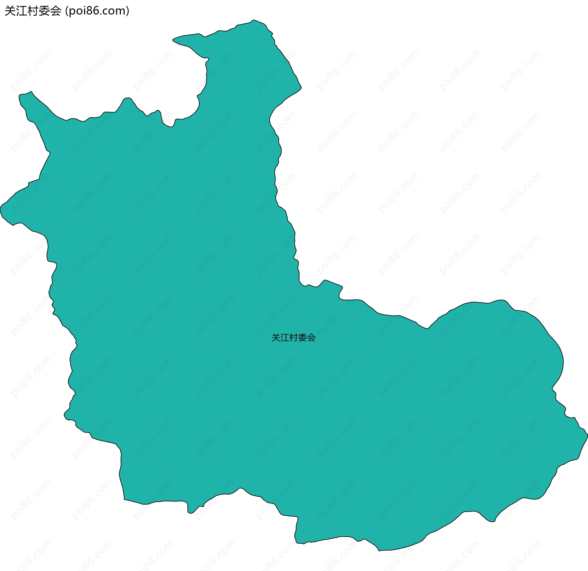 关江村委会边界地图