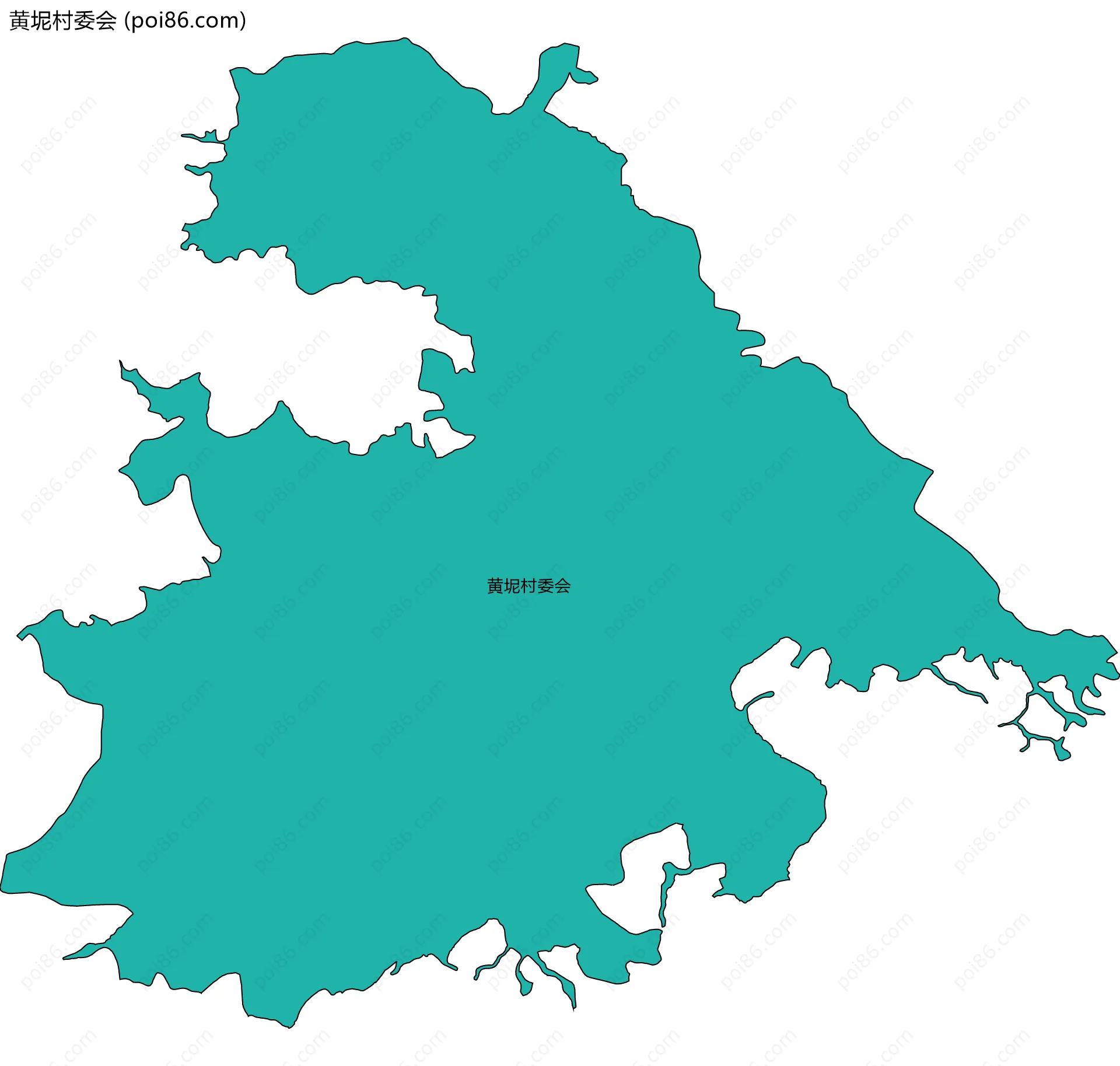黄坭村委会边界地图