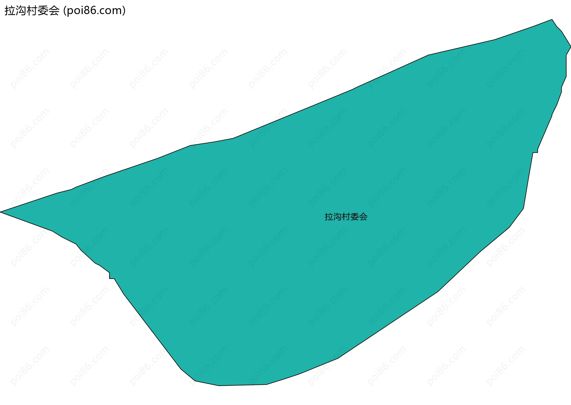 拉沟村委会边界地图