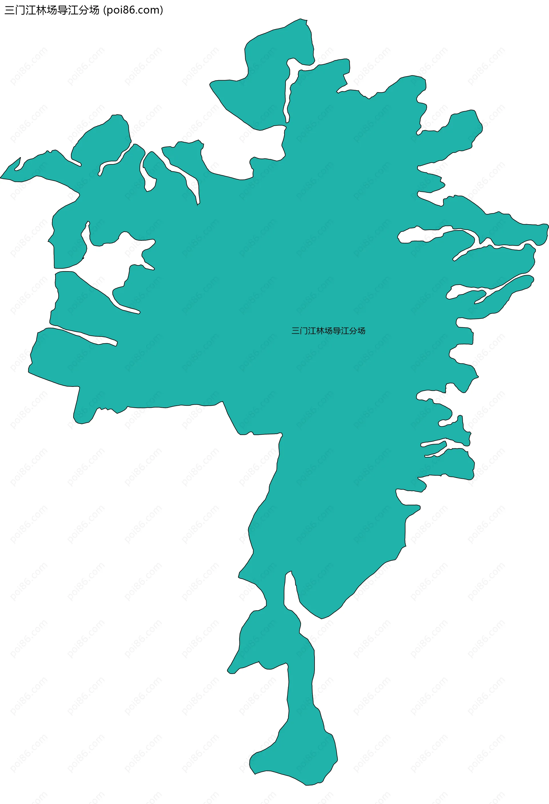 三门江林场导江分场边界地图