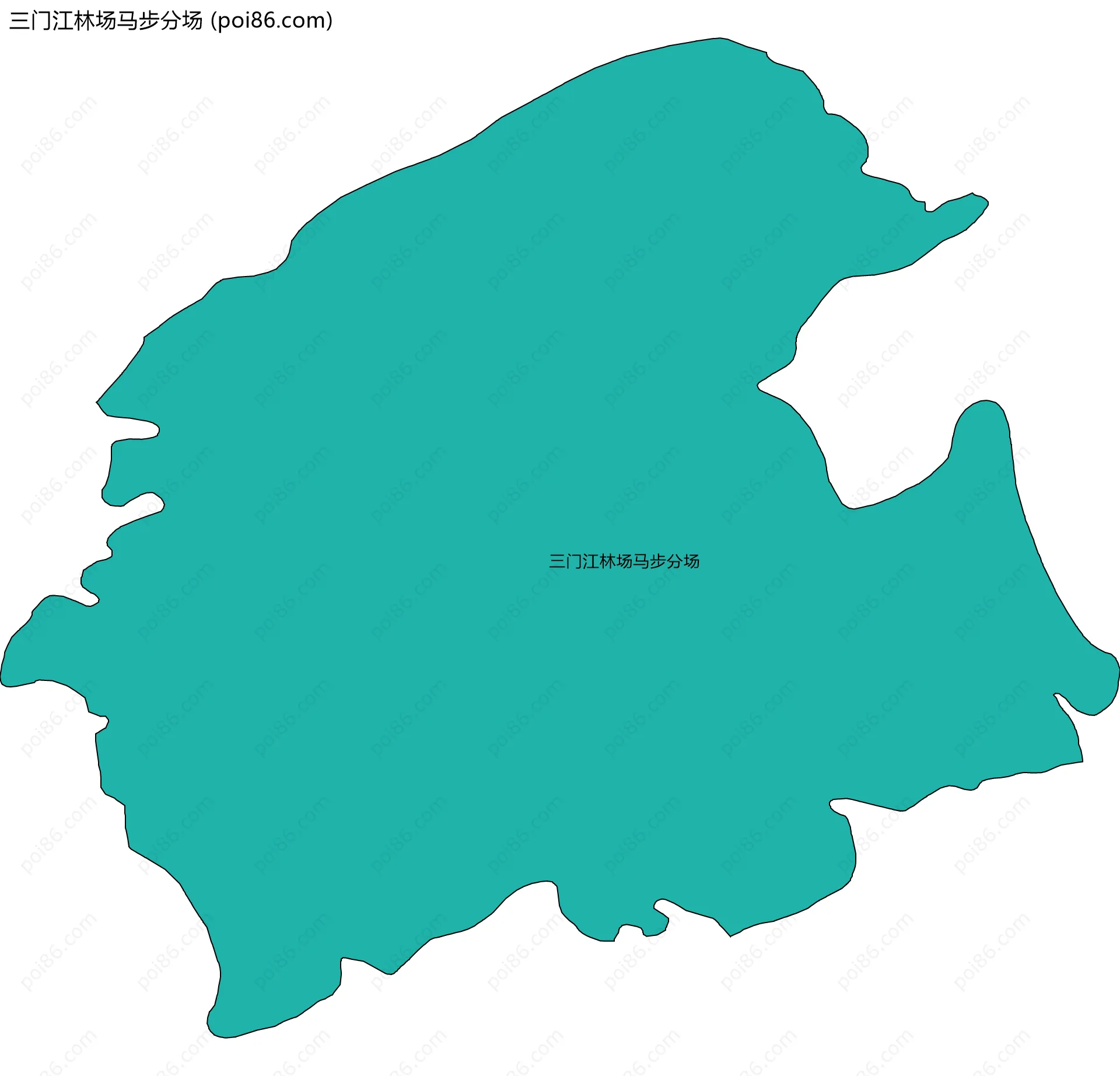 三门江林场马步分场边界地图