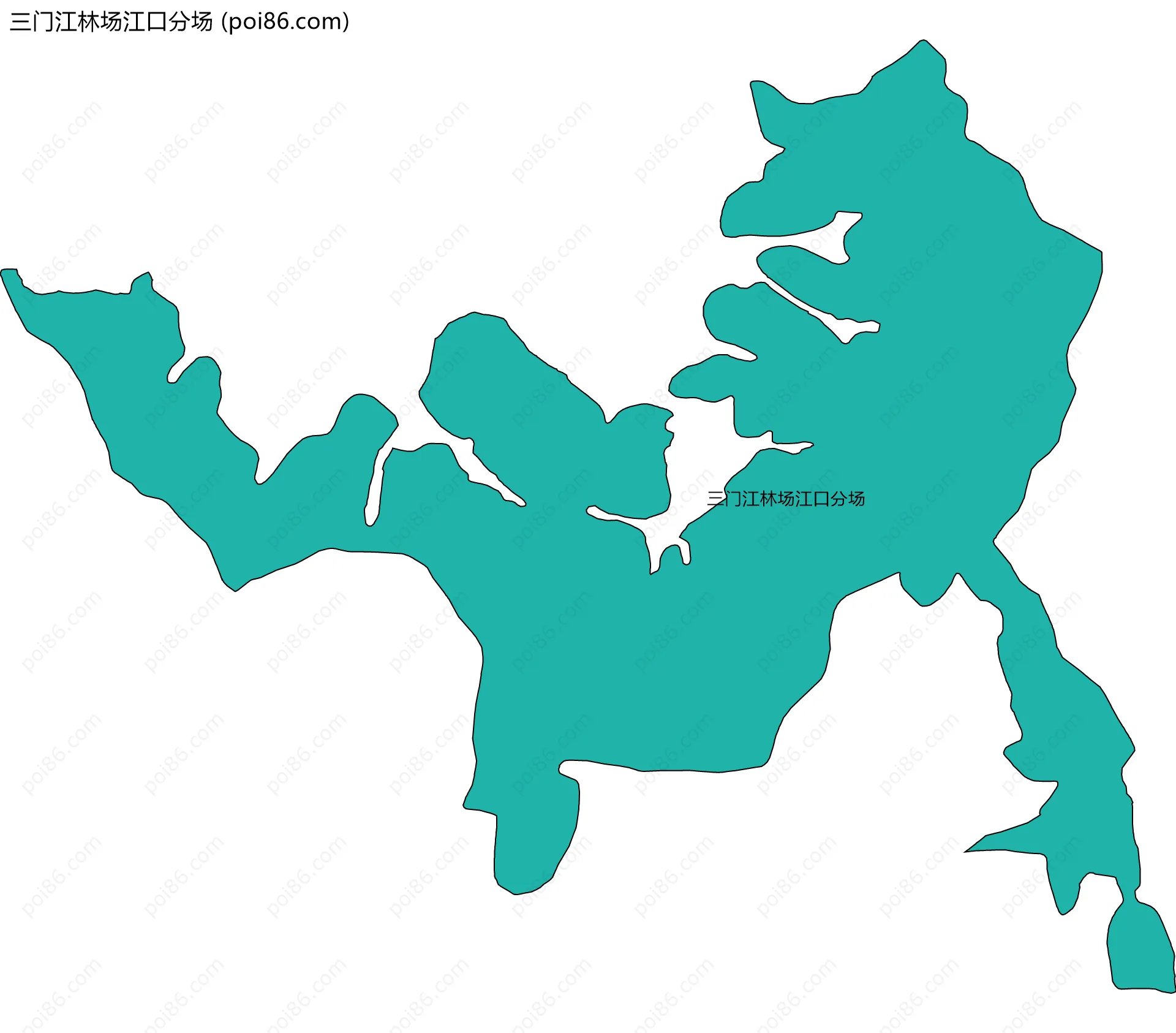 三门江林场江口分场边界地图