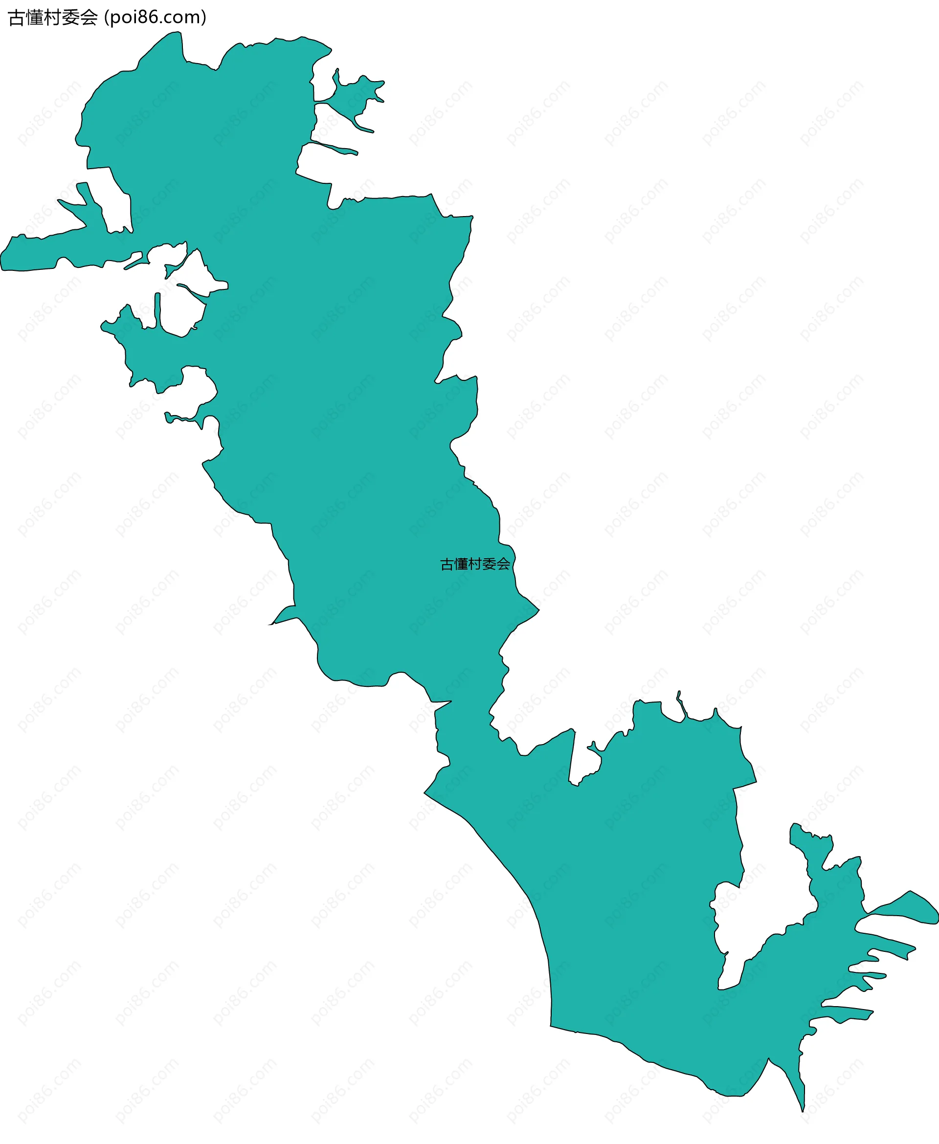 古懂村委会边界地图