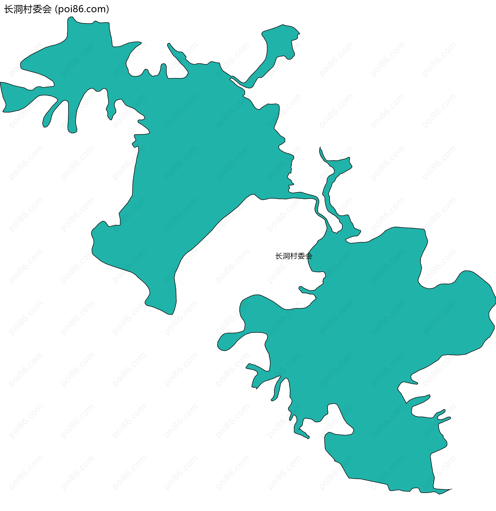 长洞村委会边界地图