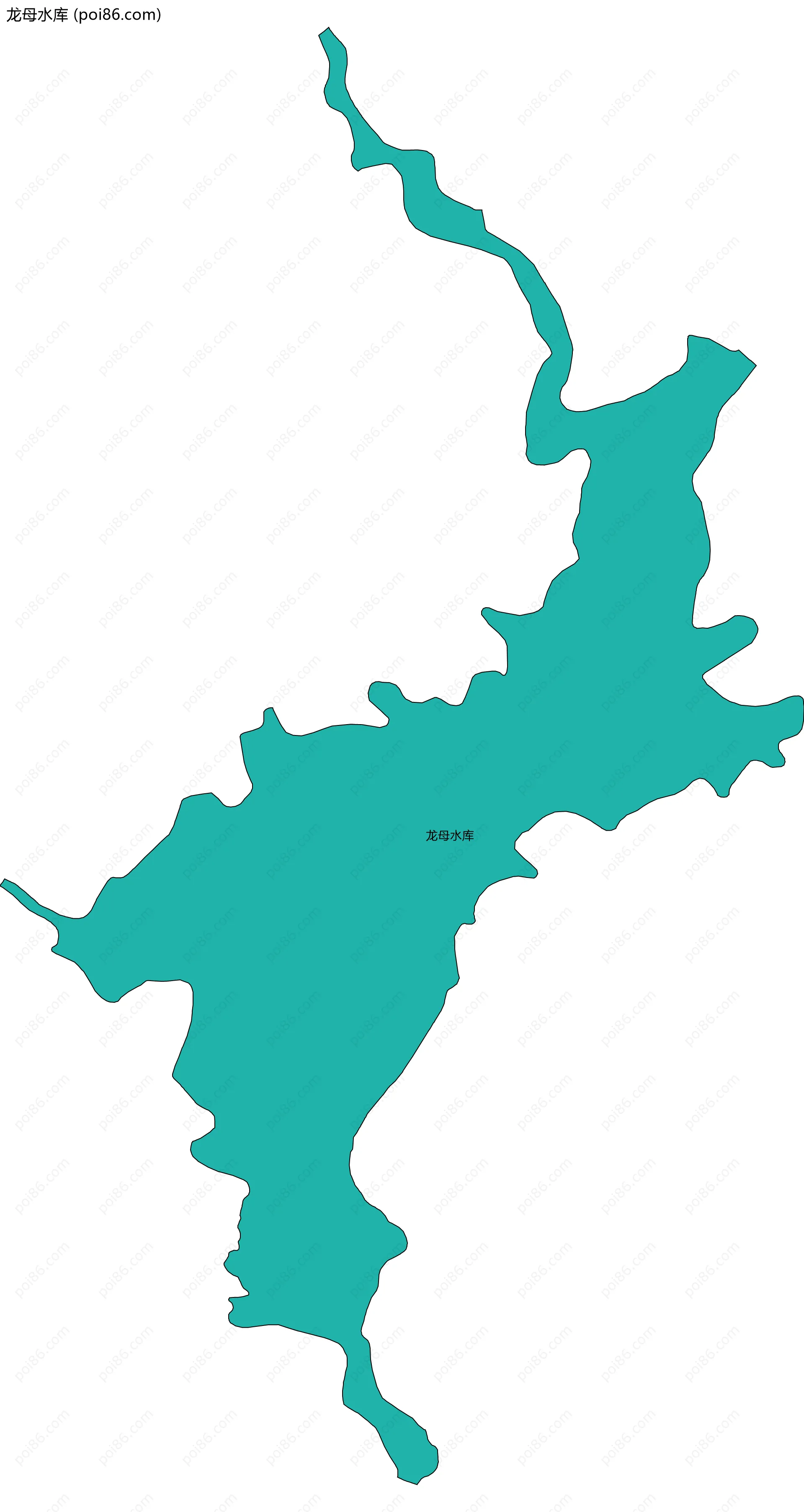 龙母水库边界地图