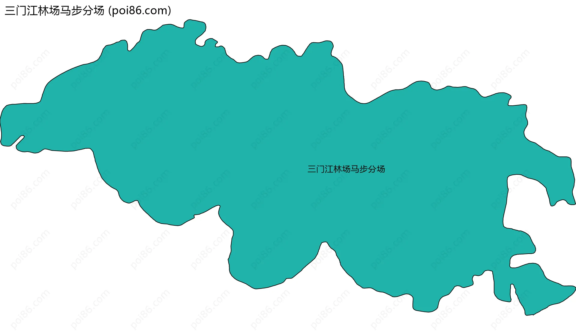 三门江林场马步分场边界地图