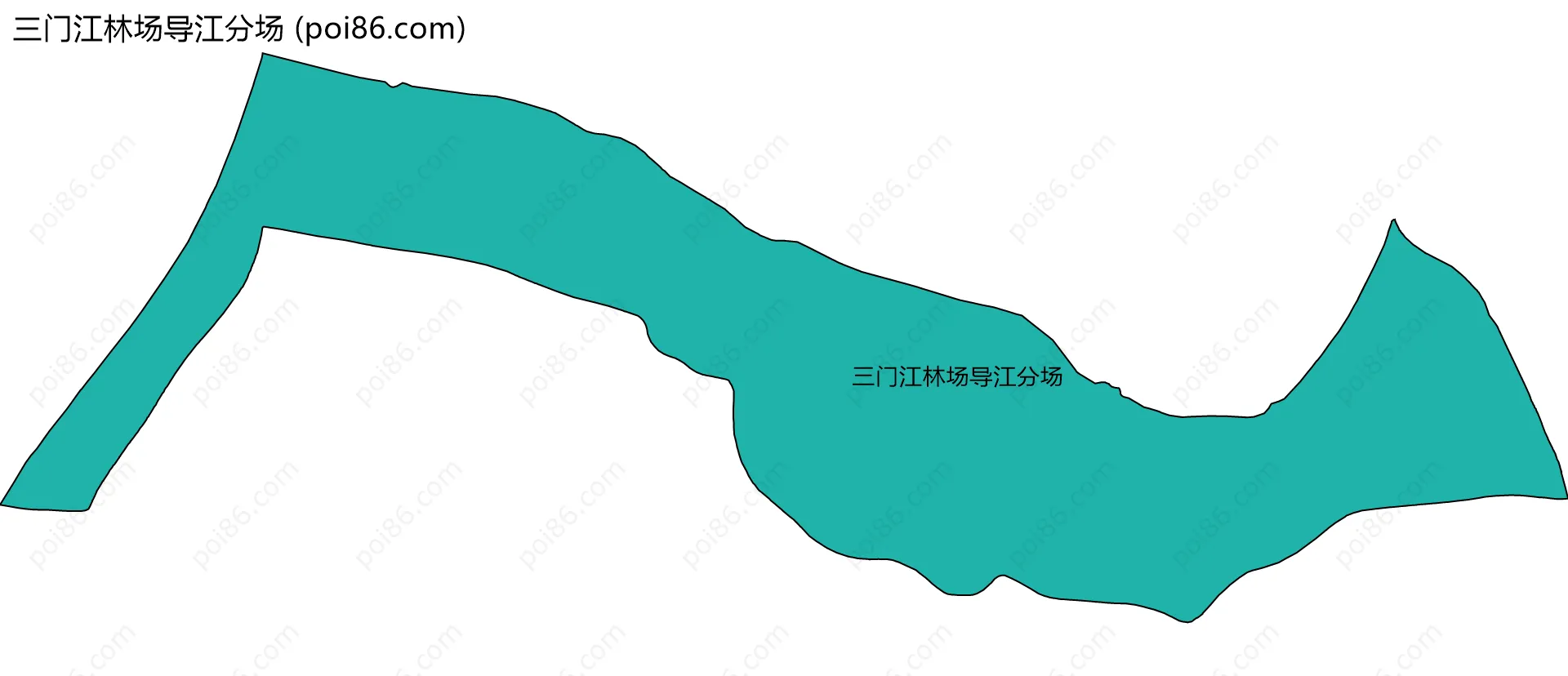 三门江林场导江分场边界地图