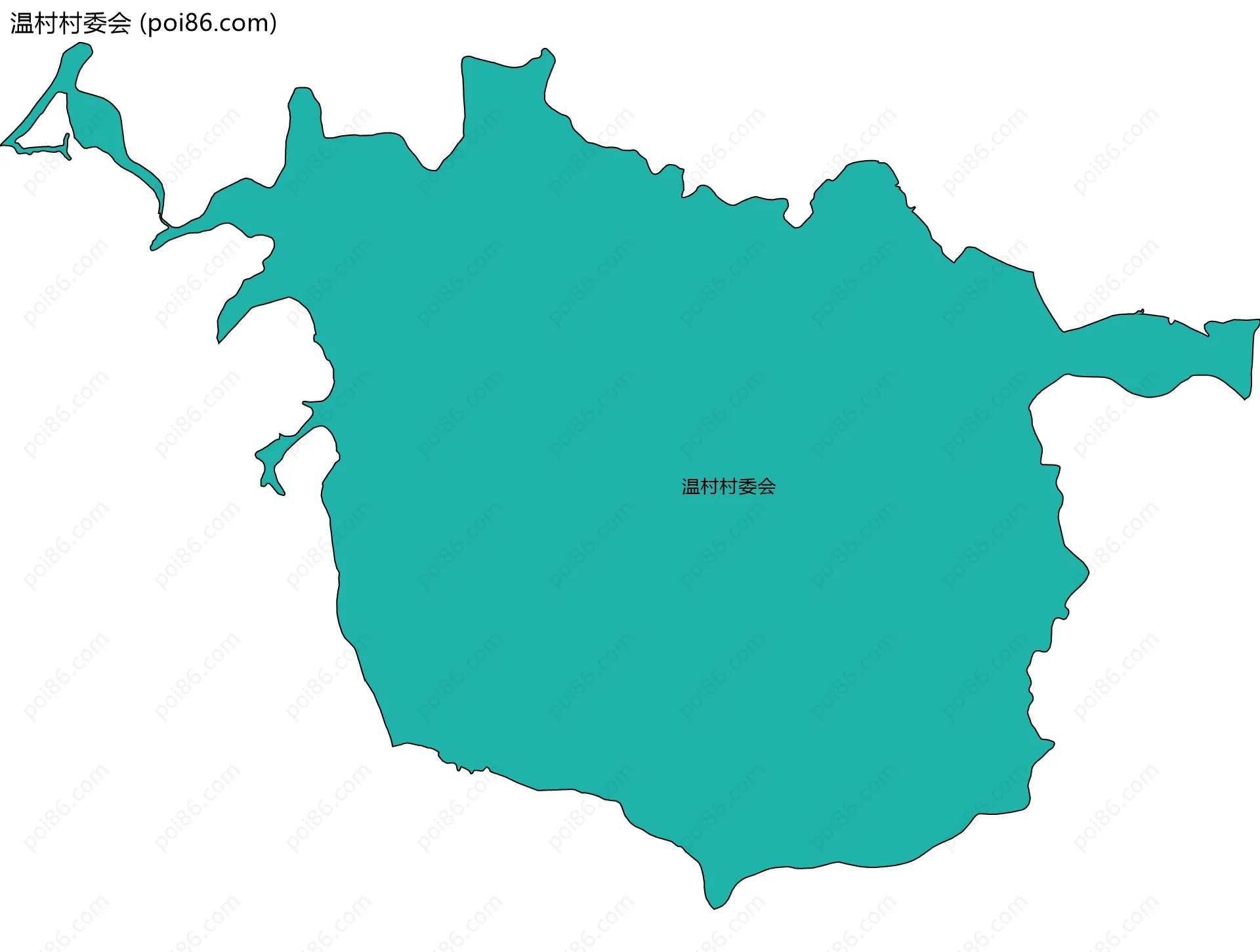 温村村委会边界地图