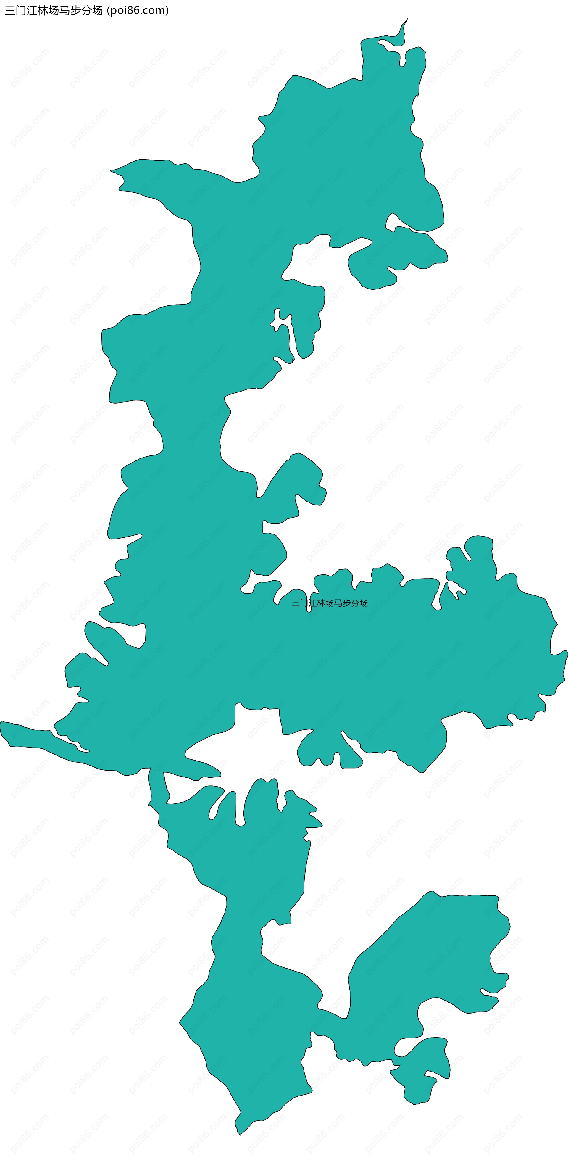 三门江林场马步分场边界地图