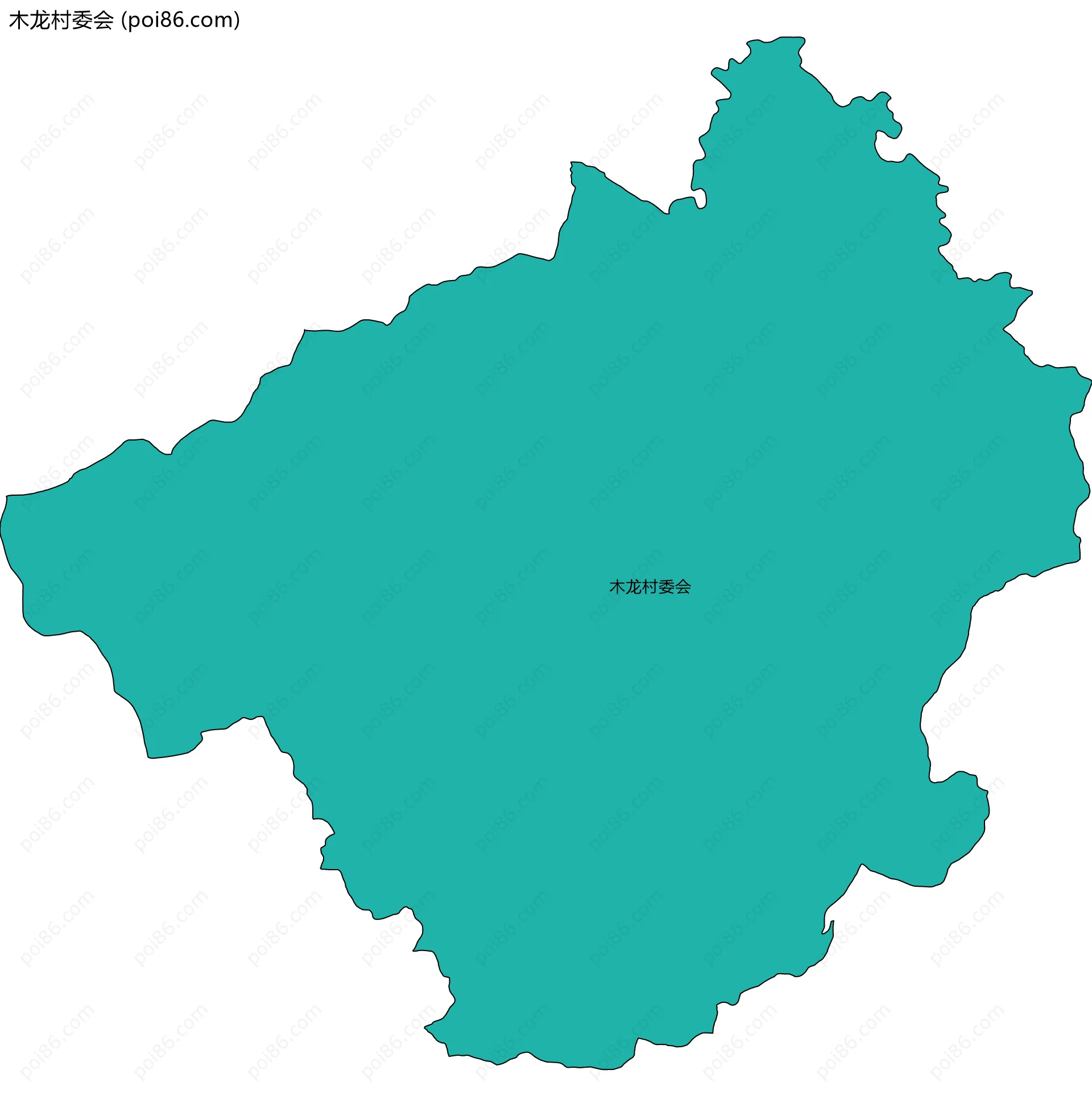木龙村委会边界地图