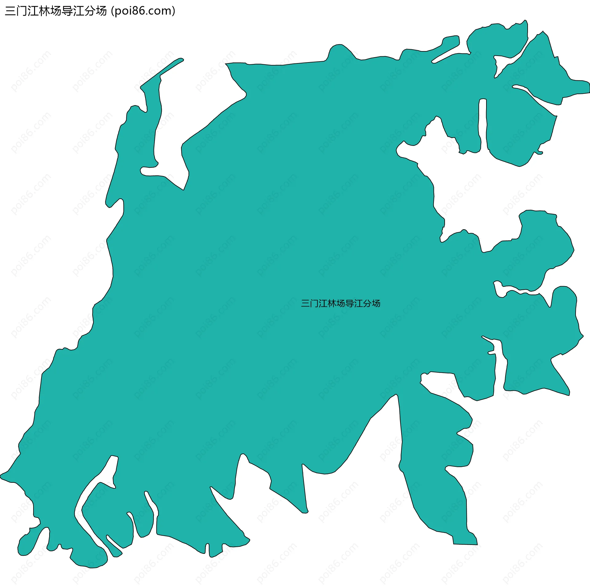 三门江林场导江分场边界地图