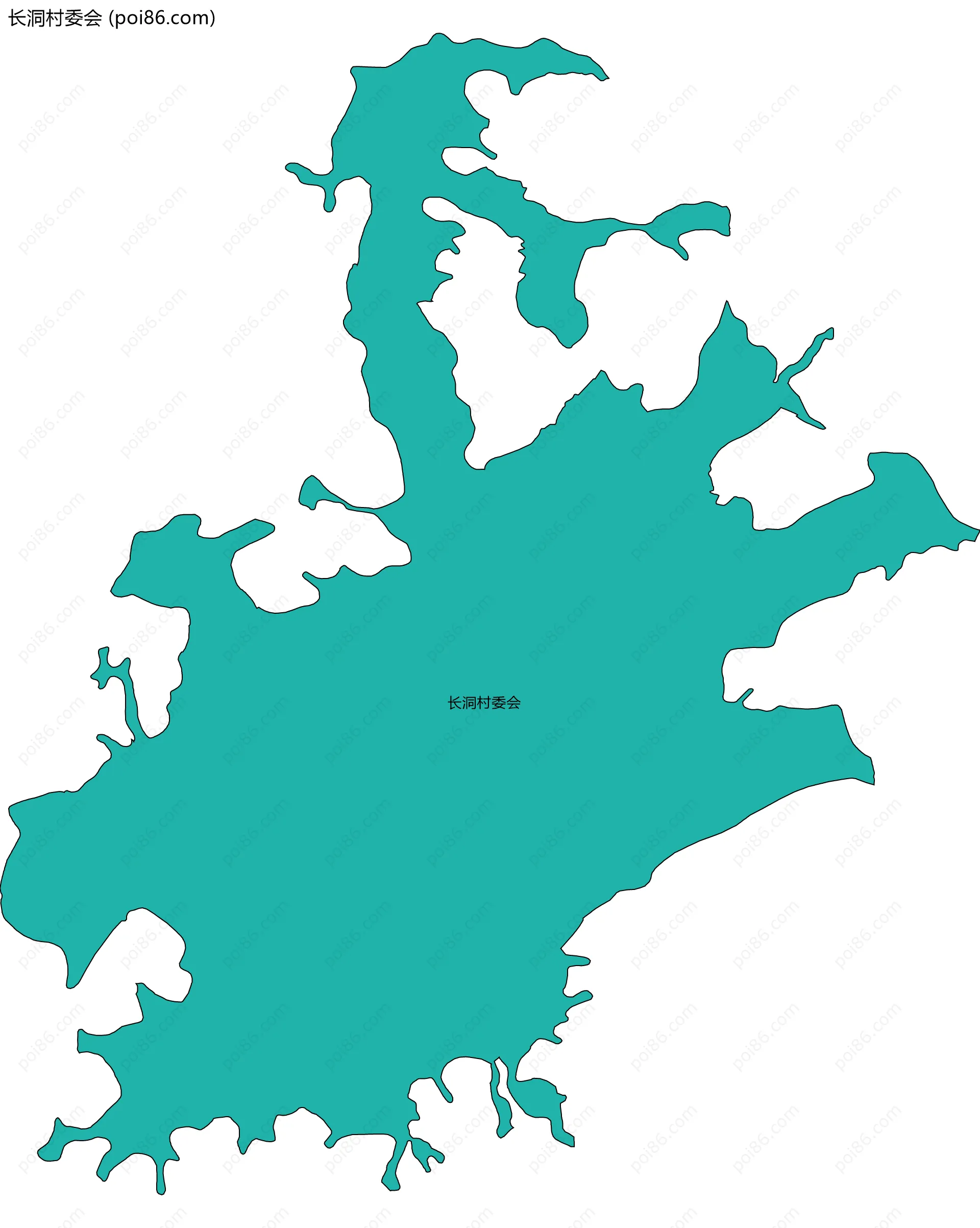 长洞村委会边界地图
