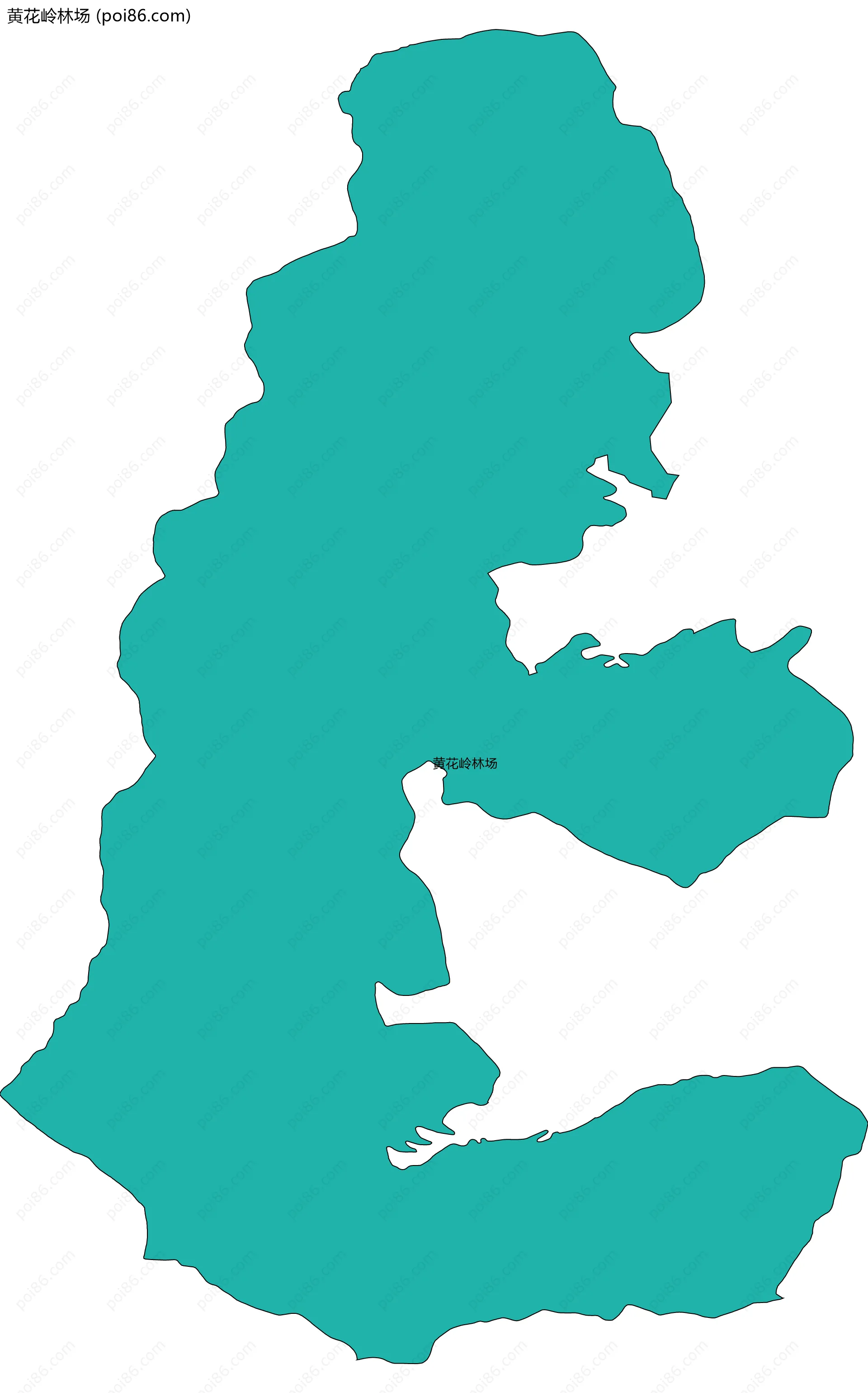 黄花岭林场边界地图