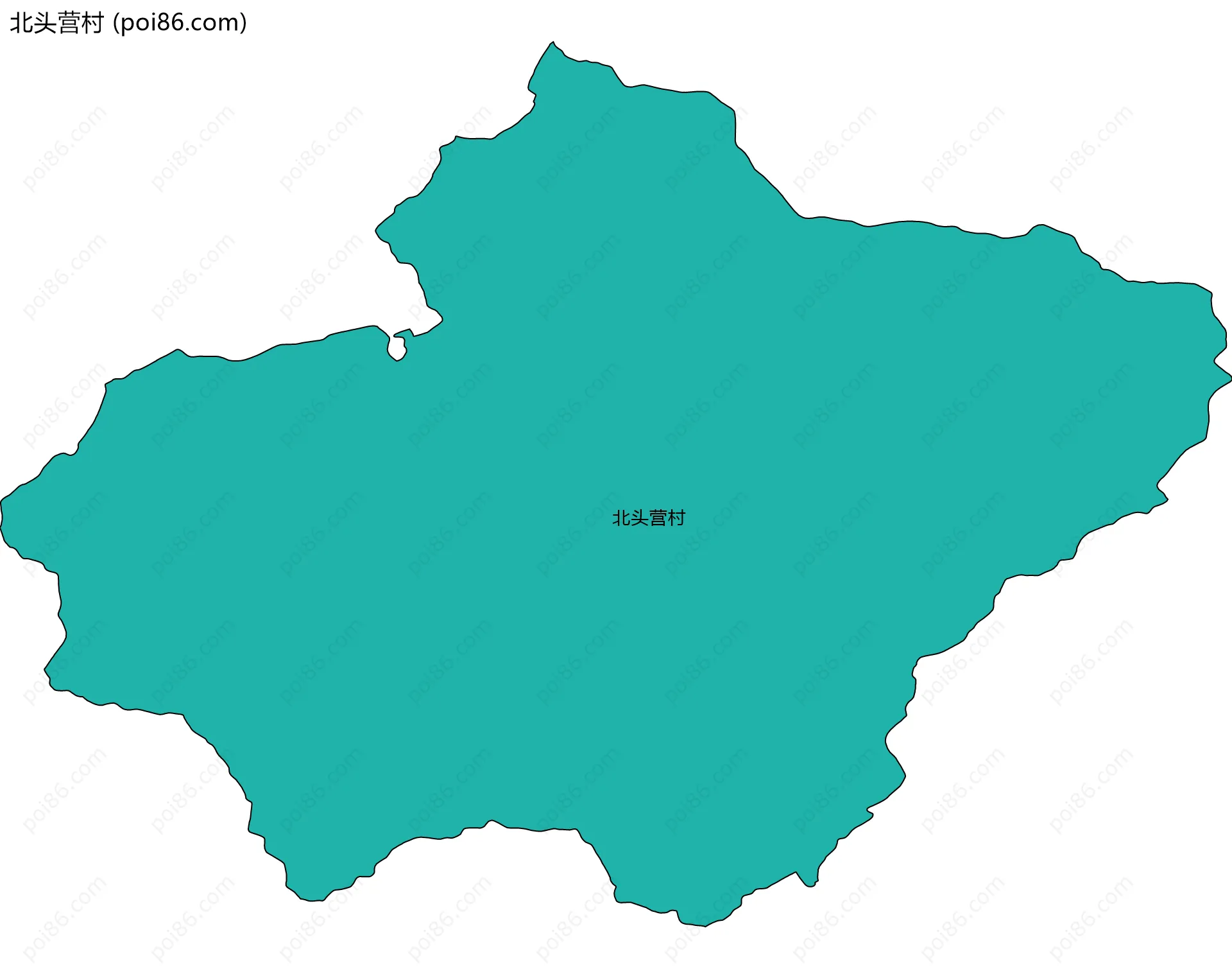 北头营村边界地图