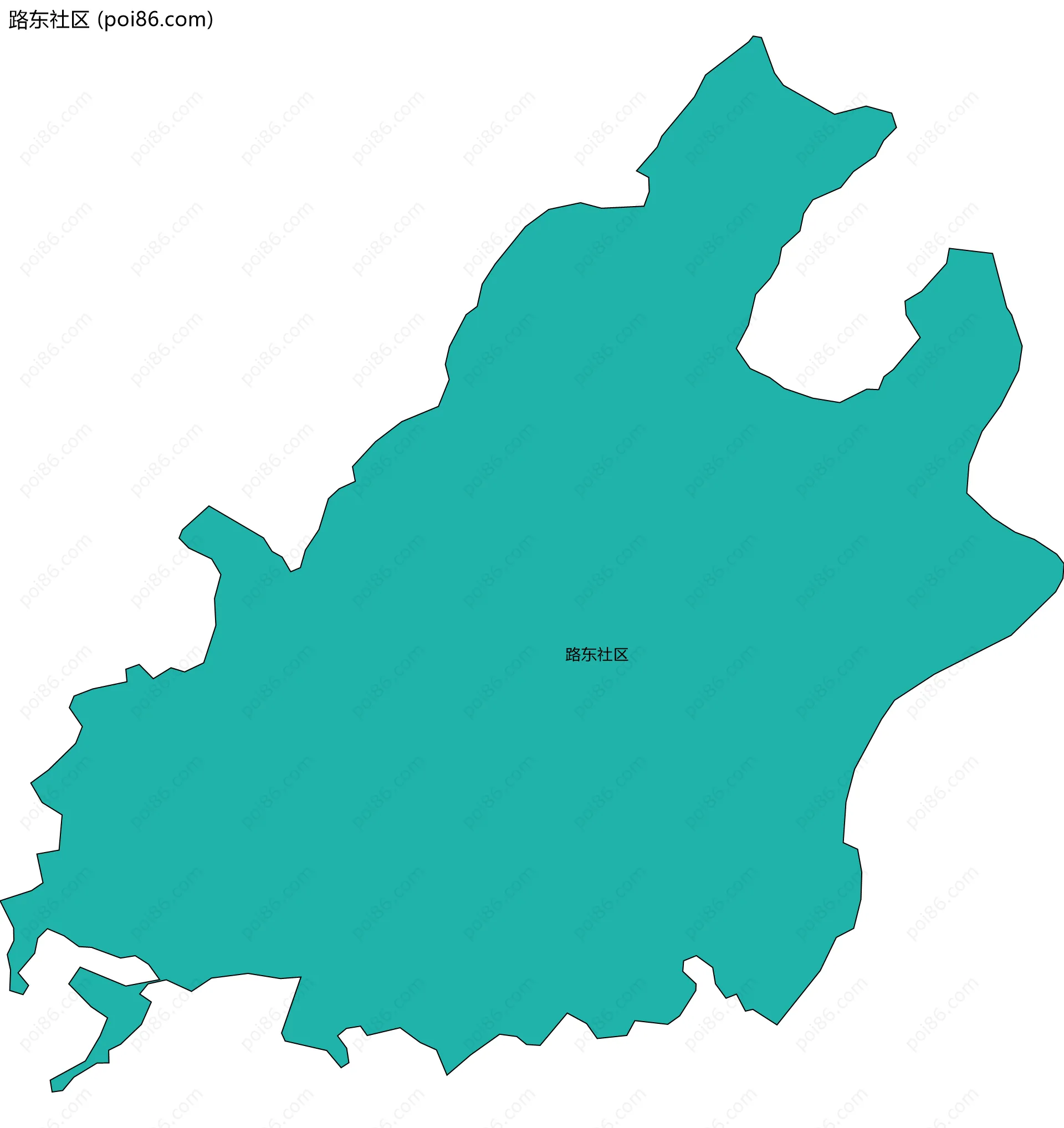 路东社区边界地图