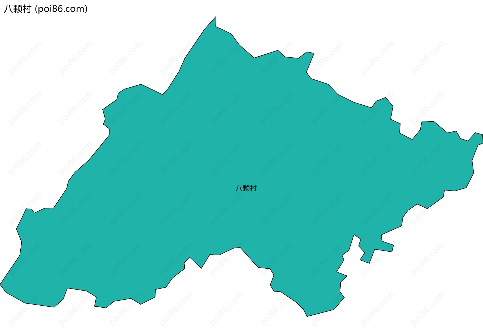 八颗村边界地图