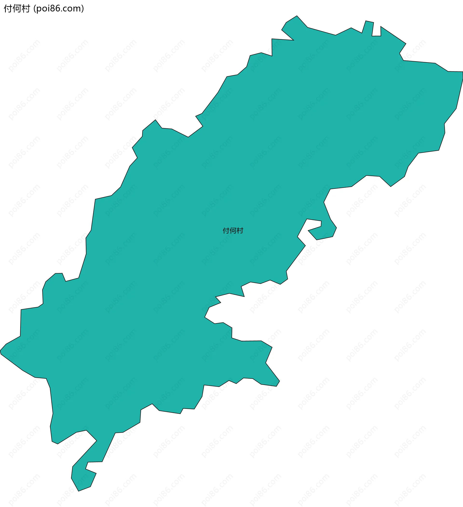 付何村边界地图