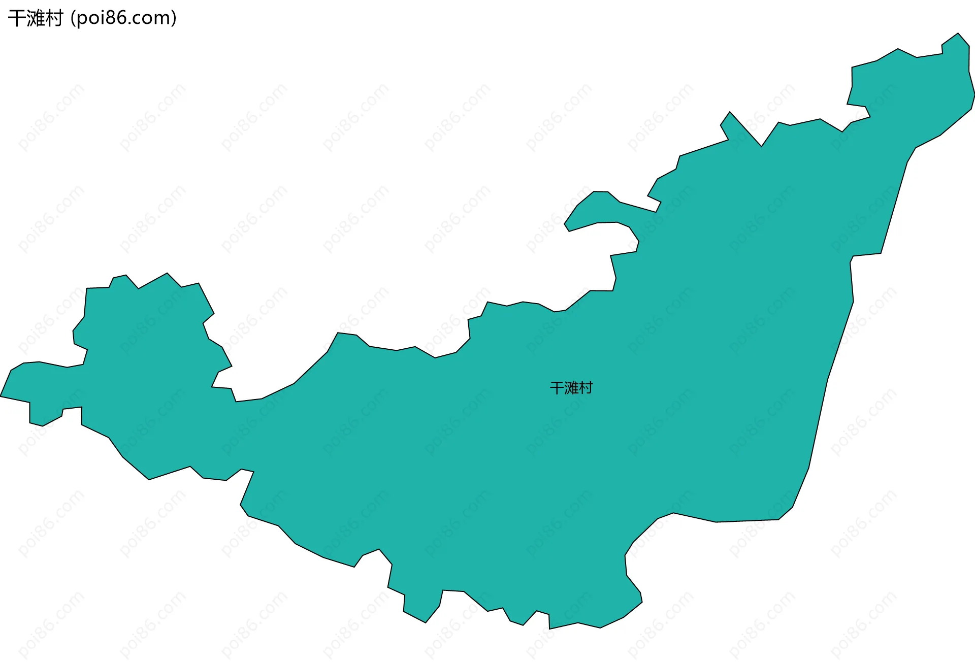 干滩村边界地图