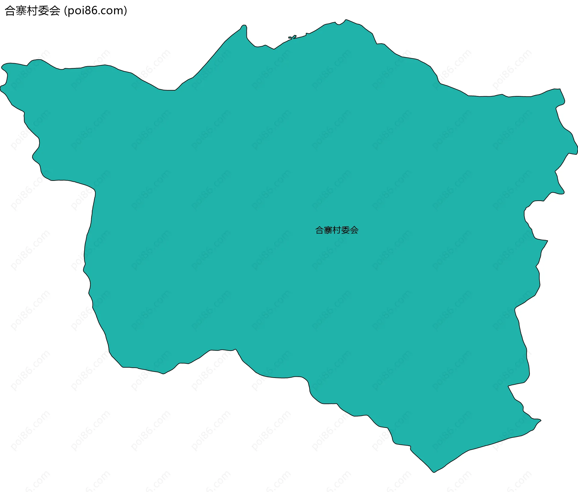 合寨村委会边界地图