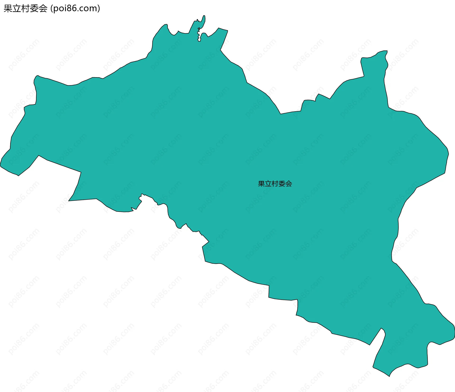 果立村委会边界地图