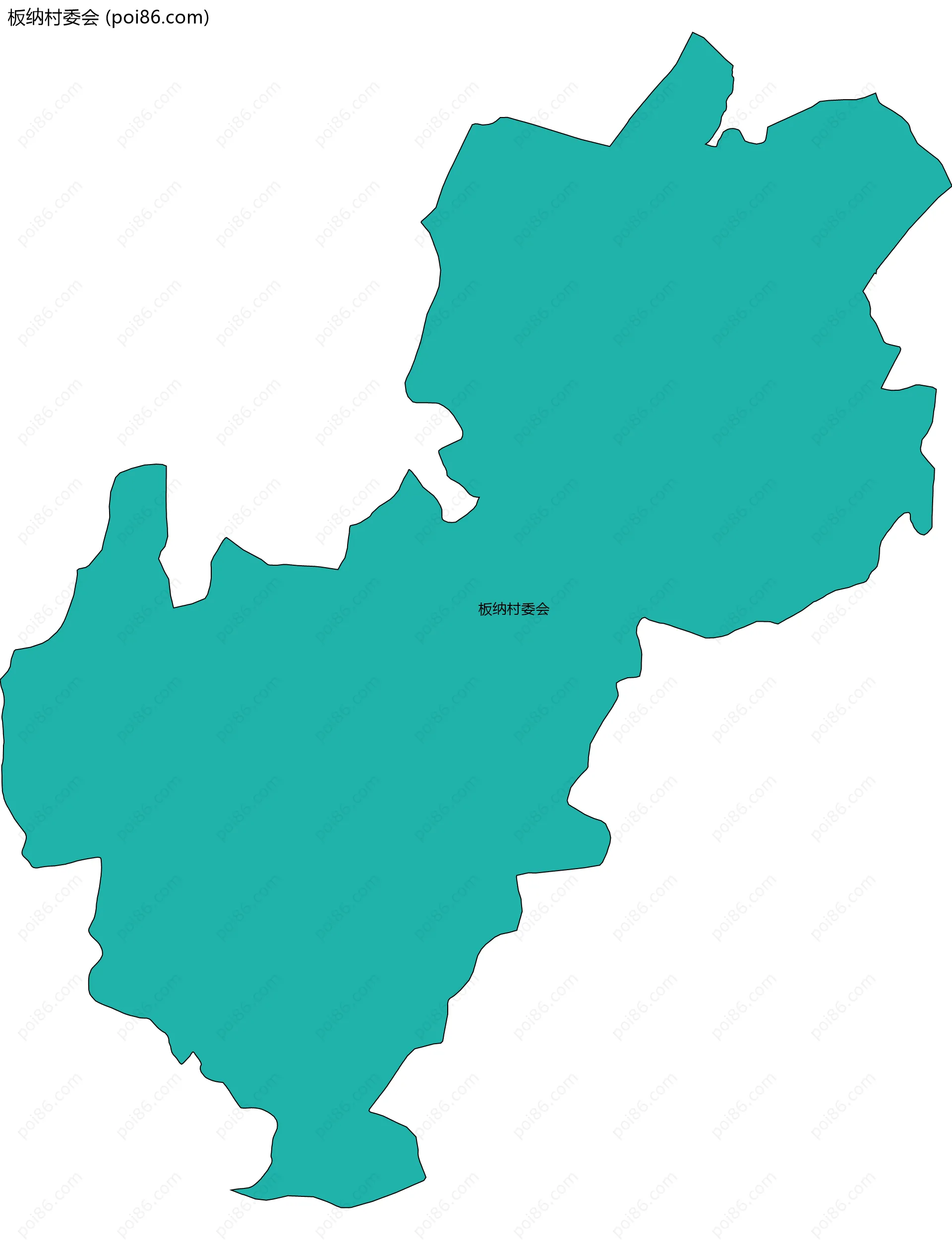 板纳村委会边界地图