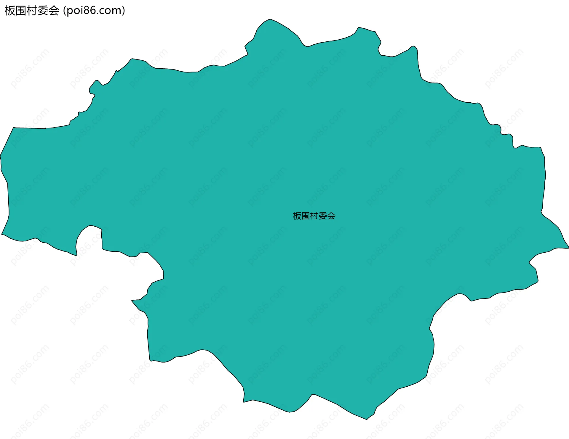 板围村委会边界地图