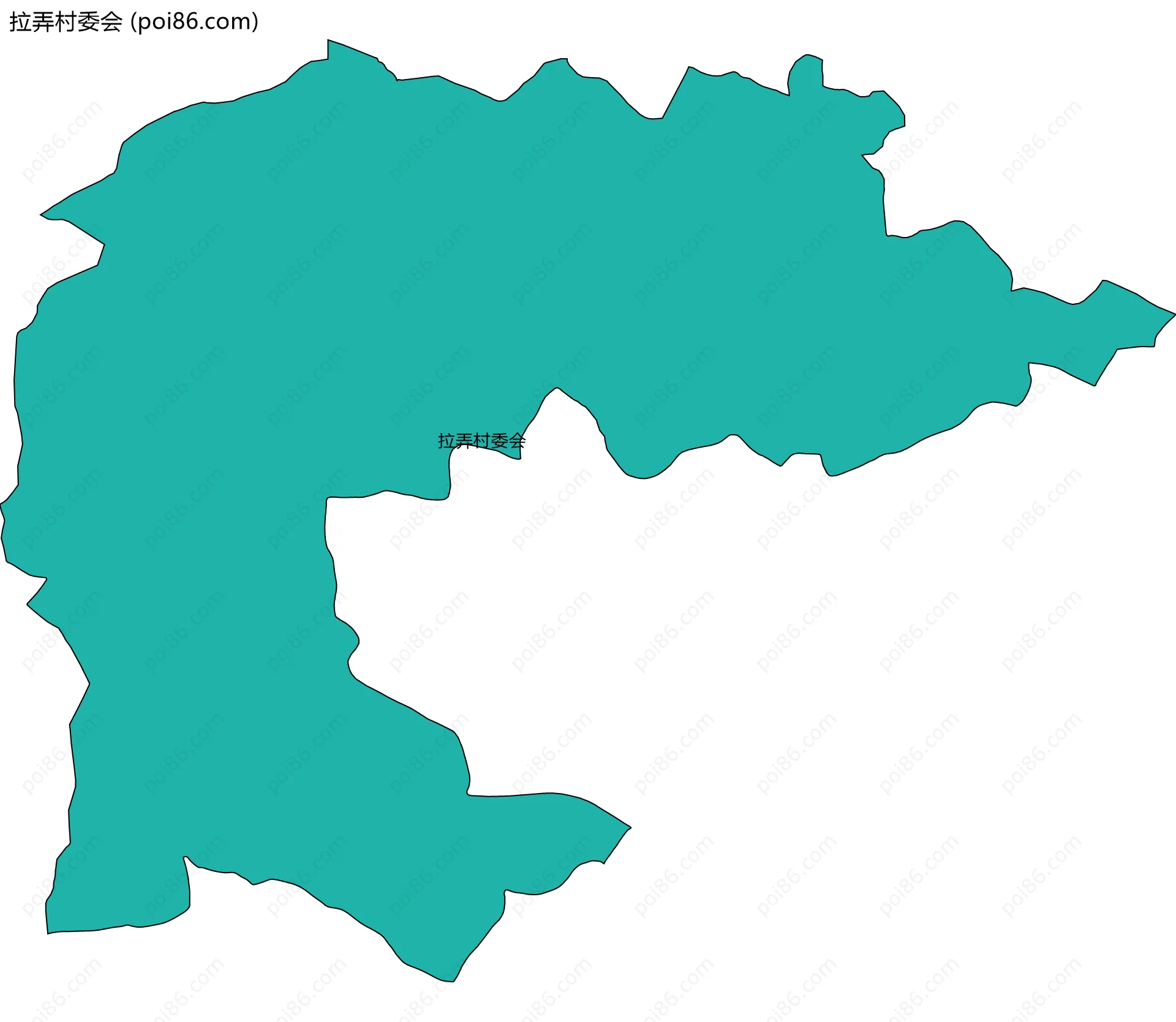 拉弄村委会边界地图