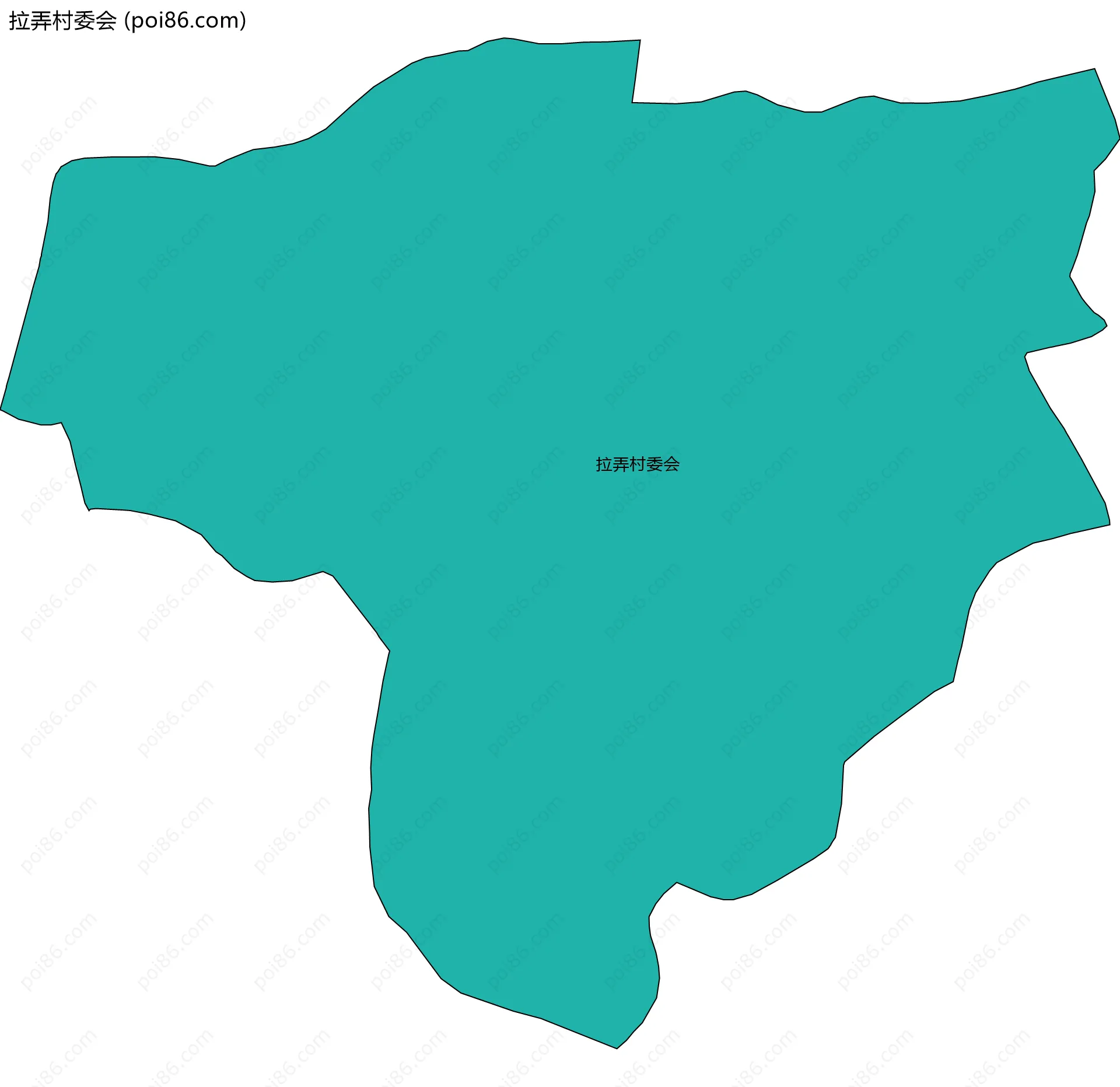 拉弄村委会边界地图