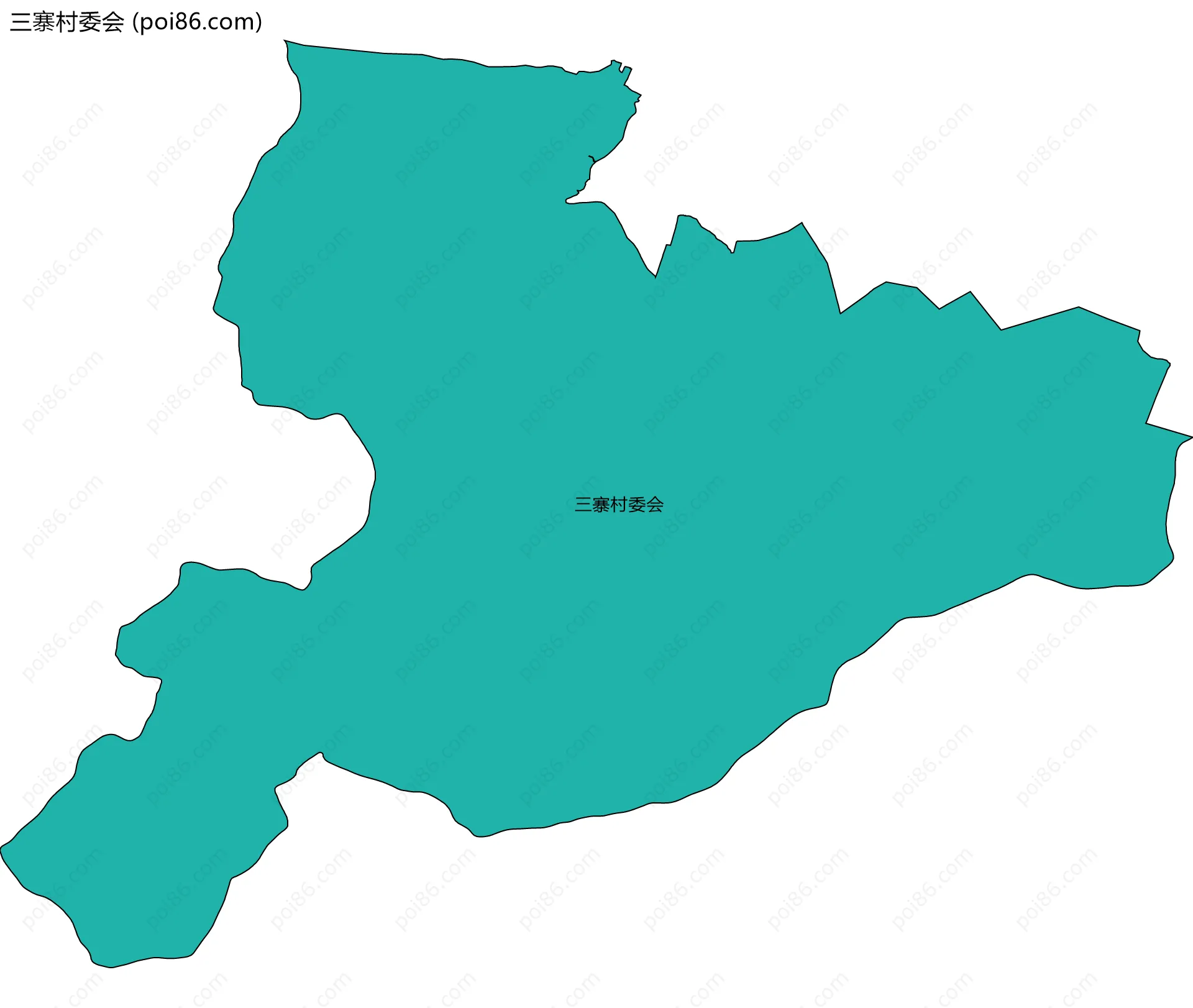 三寨村委会边界地图