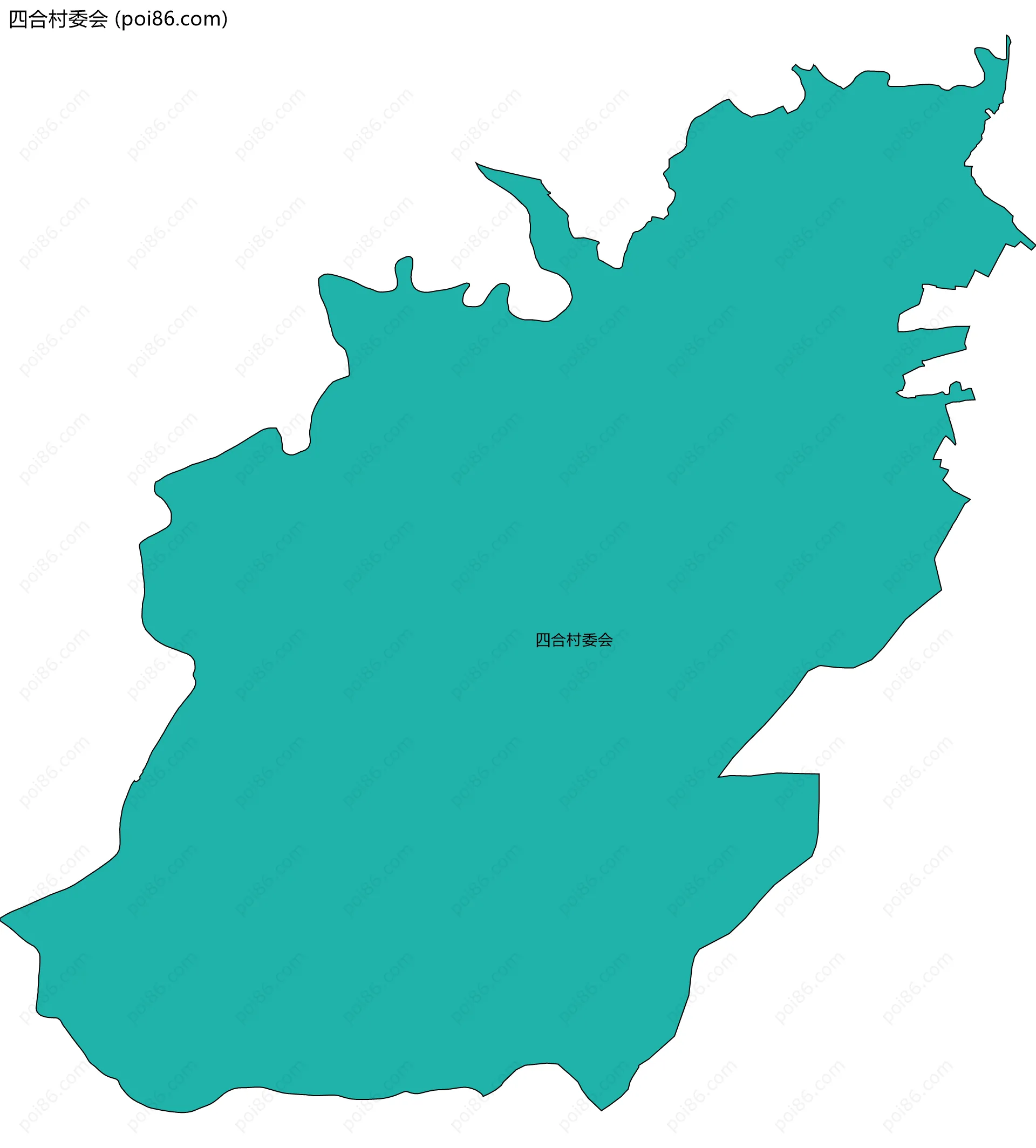 四合村委会边界地图