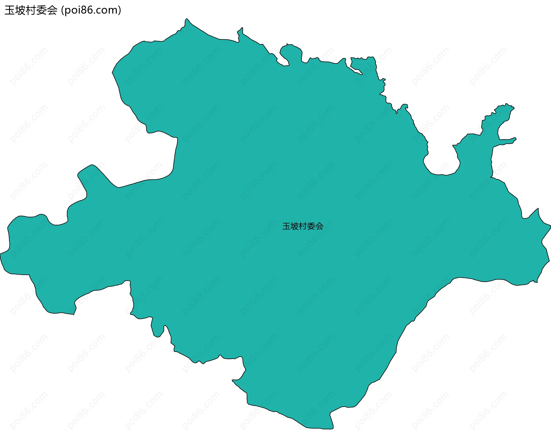 玉坡村委会边界地图