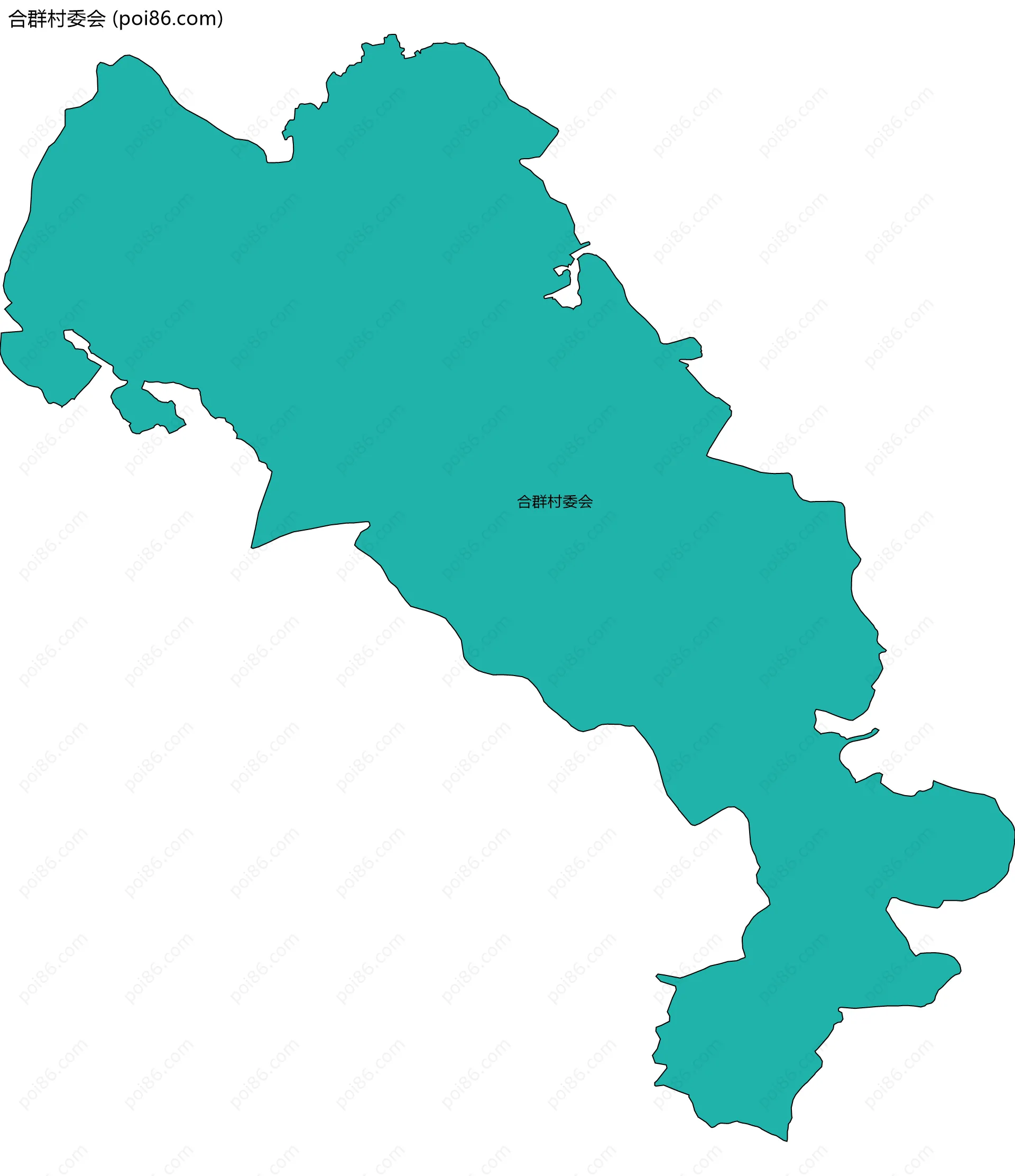 合群村委会边界地图