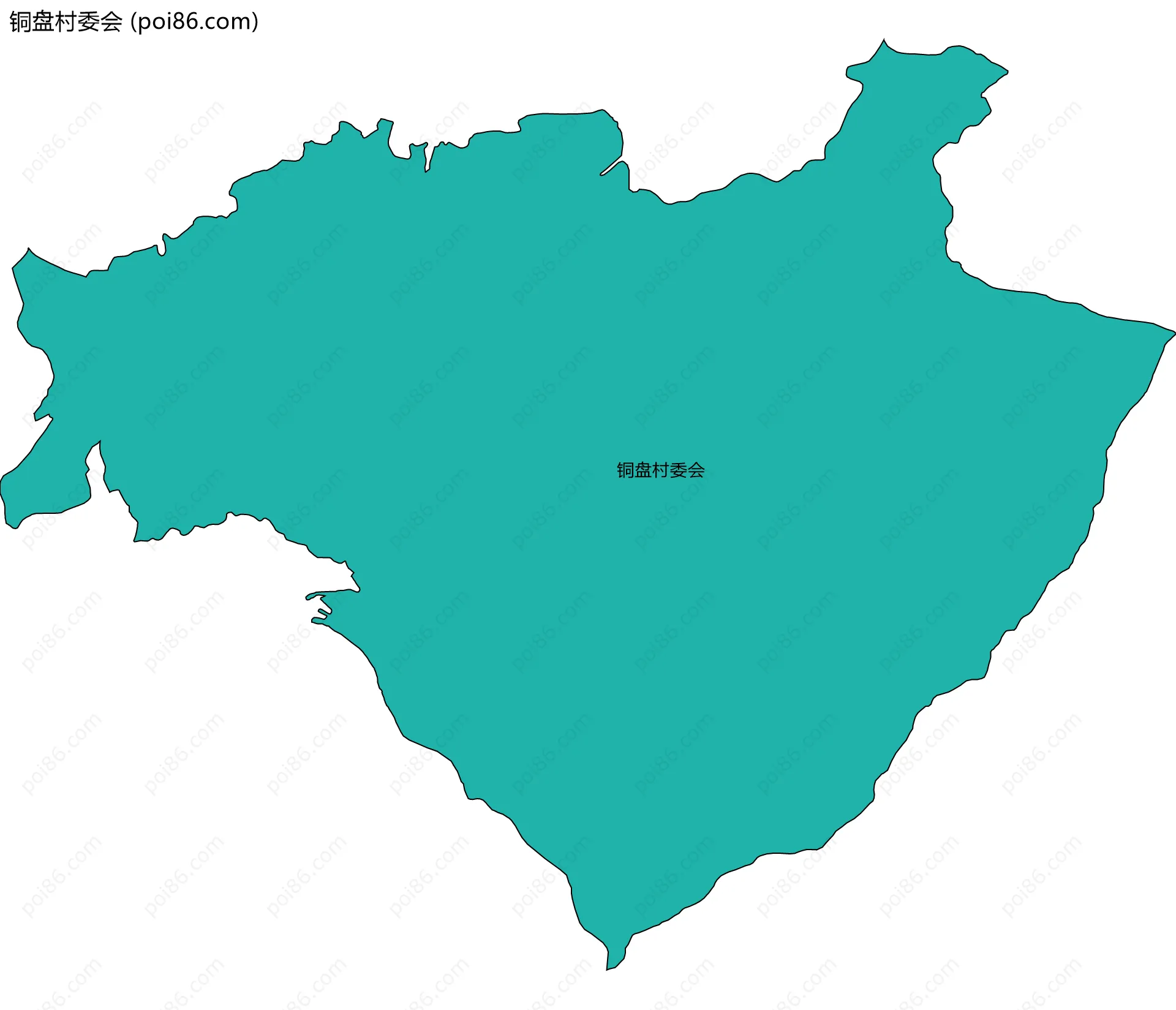 铜盘村委会边界地图