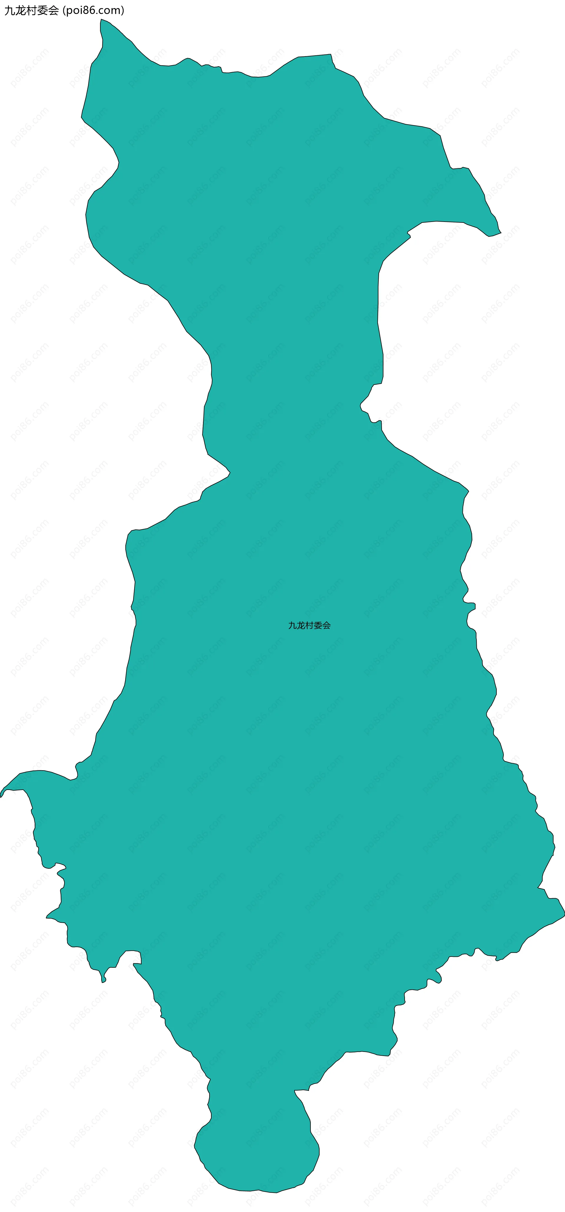 九龙村委会边界地图