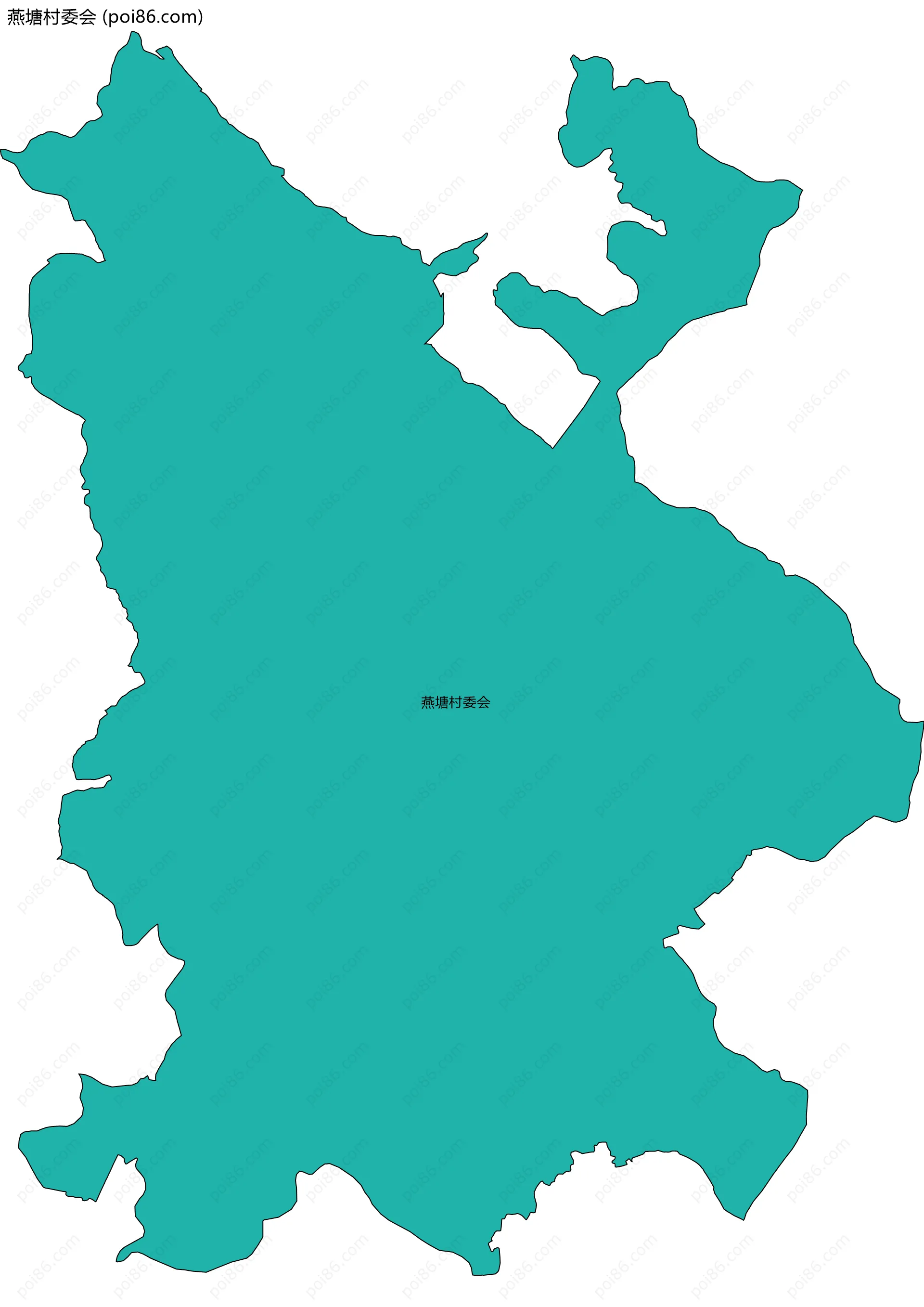 燕塘村委会边界地图