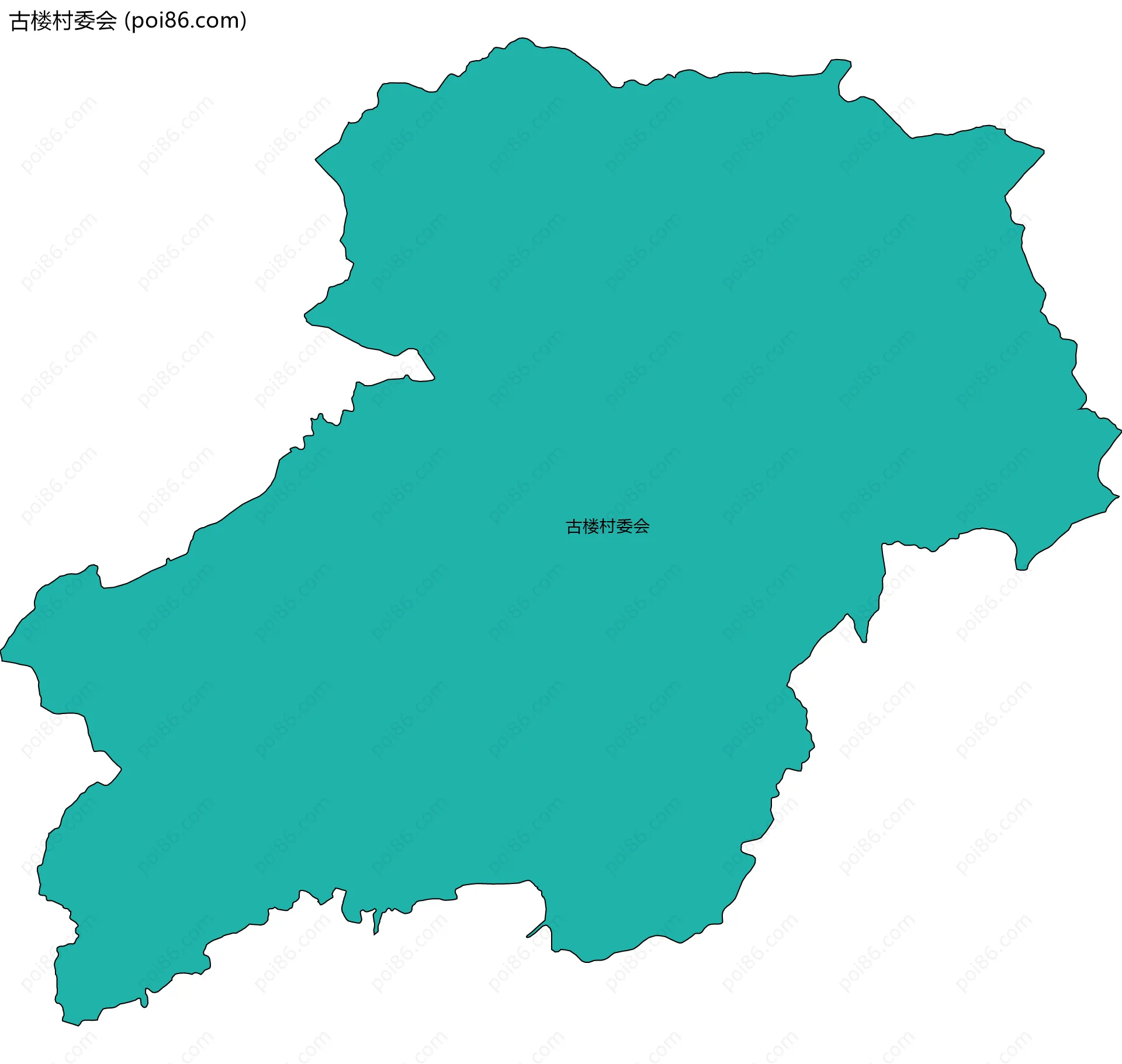 古楼村委会边界地图